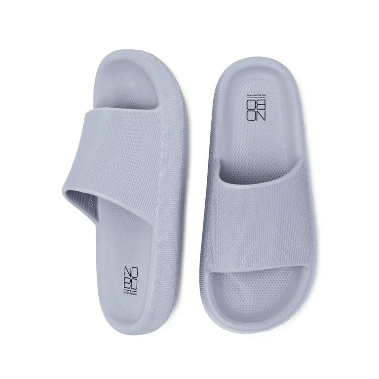 No Boundaries Women's Comfort Slide Sandals - Walmart.com | Walmart (US)