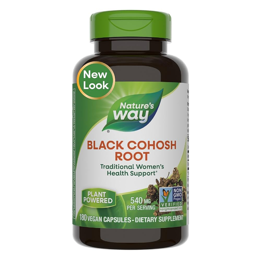 Nature's Way Black Cohosh Root, Traditional Support for Women's Health*, 540 mg per Serving, Non-... | Amazon (US)
