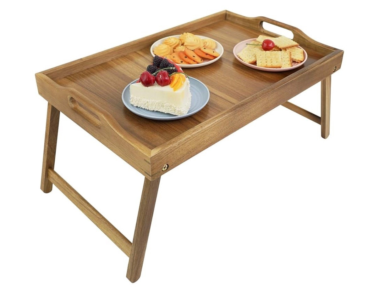 Beautiful Acacia Bed Tray Table for eating in bed large size

#LTKfoodie #LTKmomlife #LTKHome