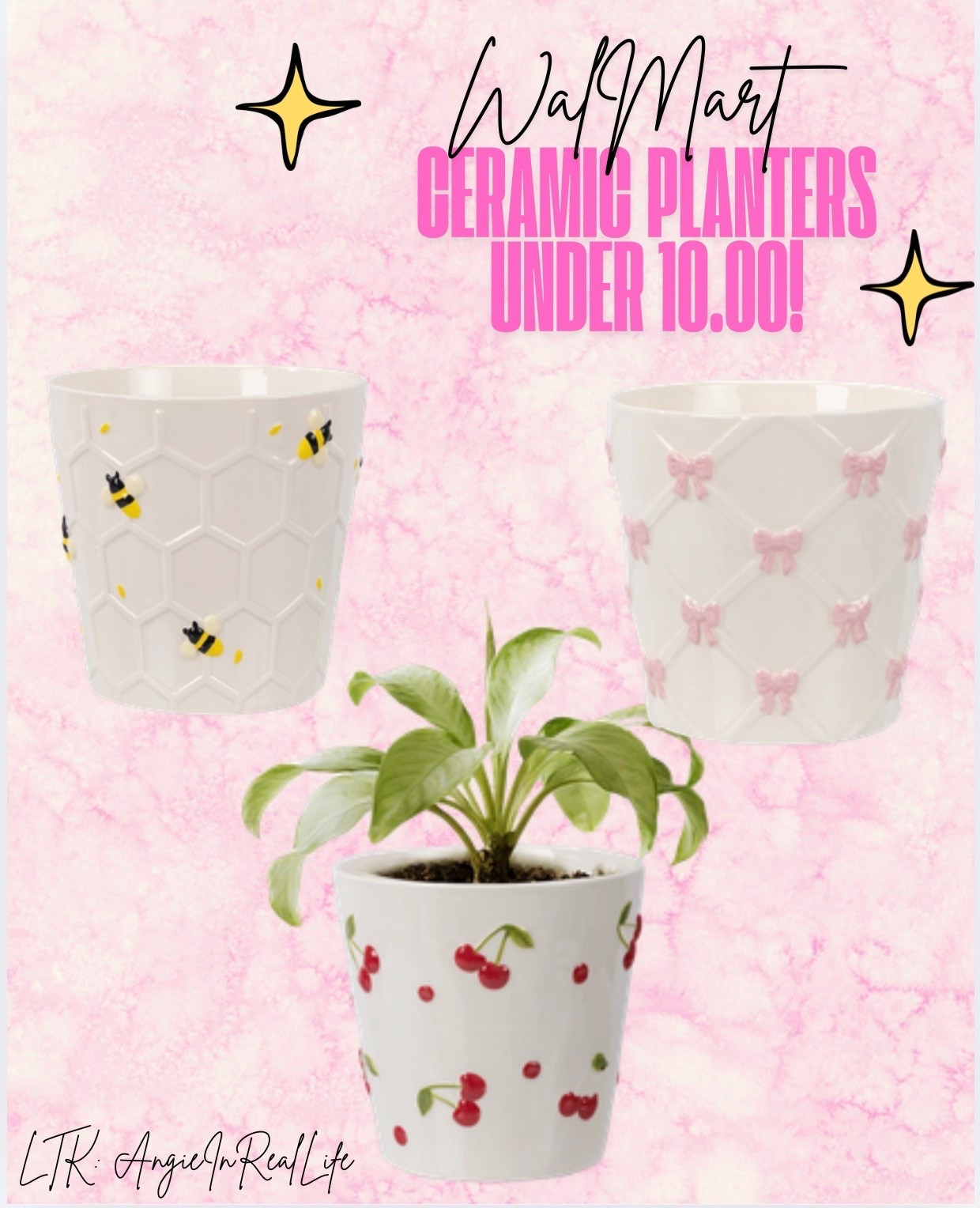 The cutest little details for your space 🎀✨
Obsessed with these under $10 Walmart planters 😍
Linked in my LTK

#ltkhome #walmartfinds #homeinspo #decorideas

#LTKMothersDay #LTKHome