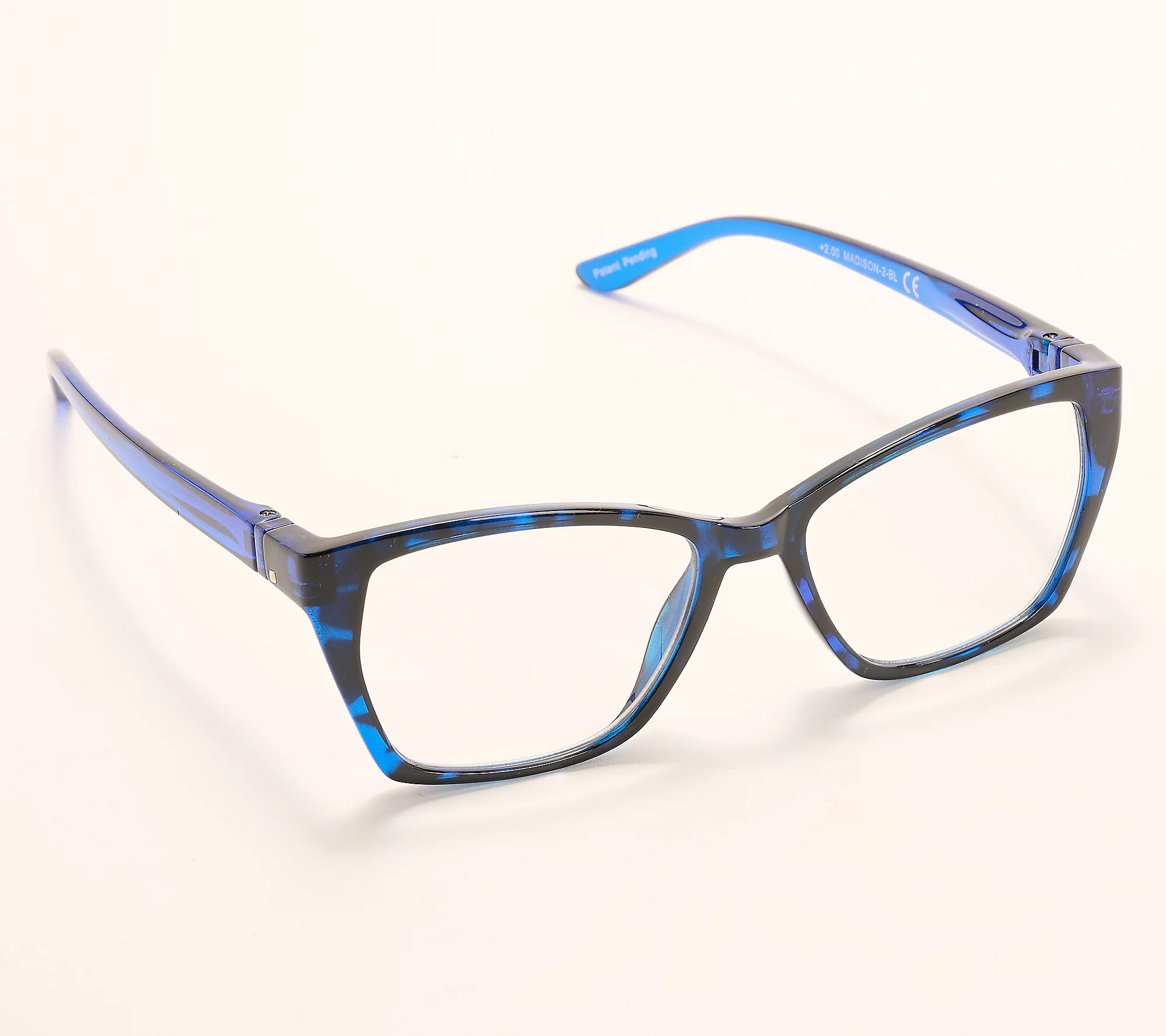 Bunny Eyez Madison Tiltable Blue Screen Lens Reader 3.0-3.5 | QVC