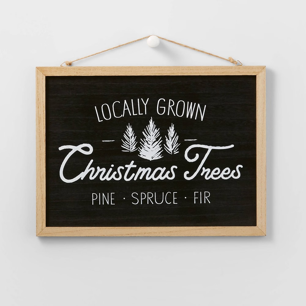 Farm Fresh Tree Hanging Sign Black - Wondershop | Target