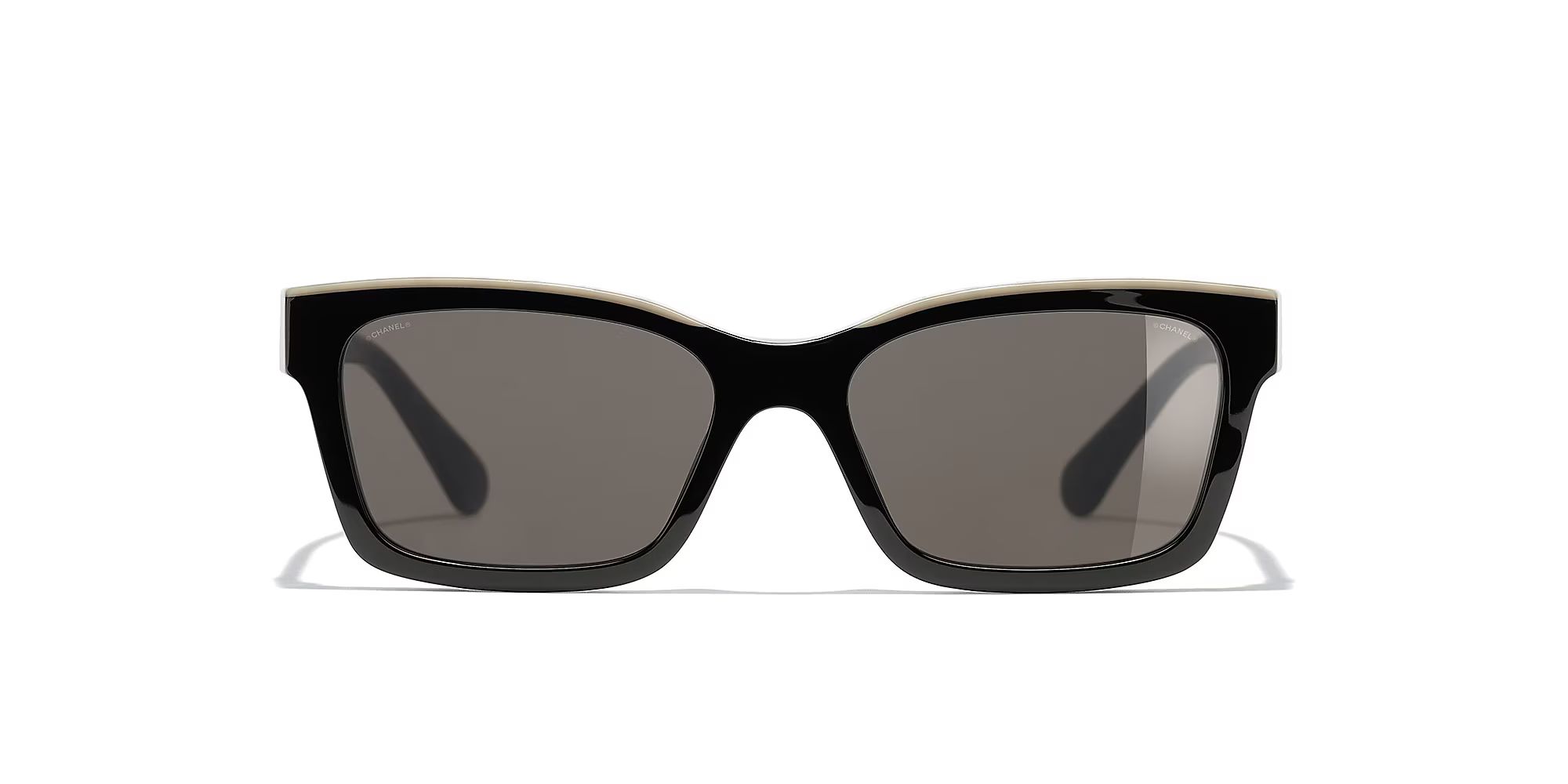 Chanel Unisex Square Sunglasses CH5417 - Frame color: Negro y Beige, Lens color: Marrón | Sunglass Hut EU