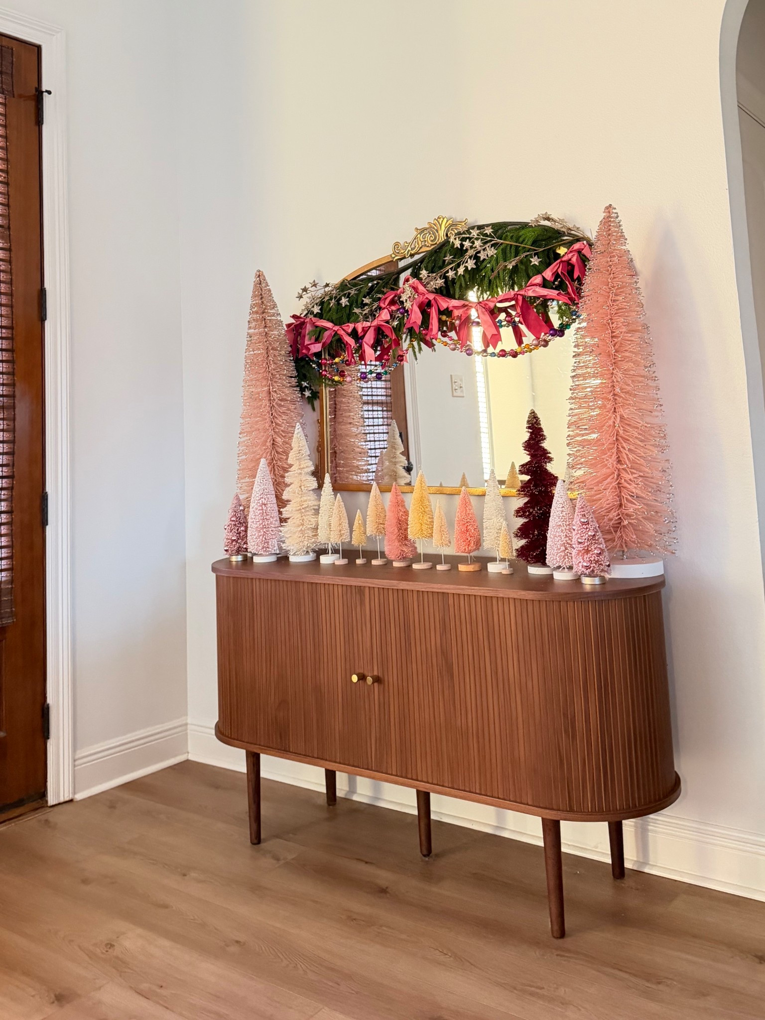 Our entryway table styled for Christmas #ltkhome 

#LTKSeasonal #LTKHoliday