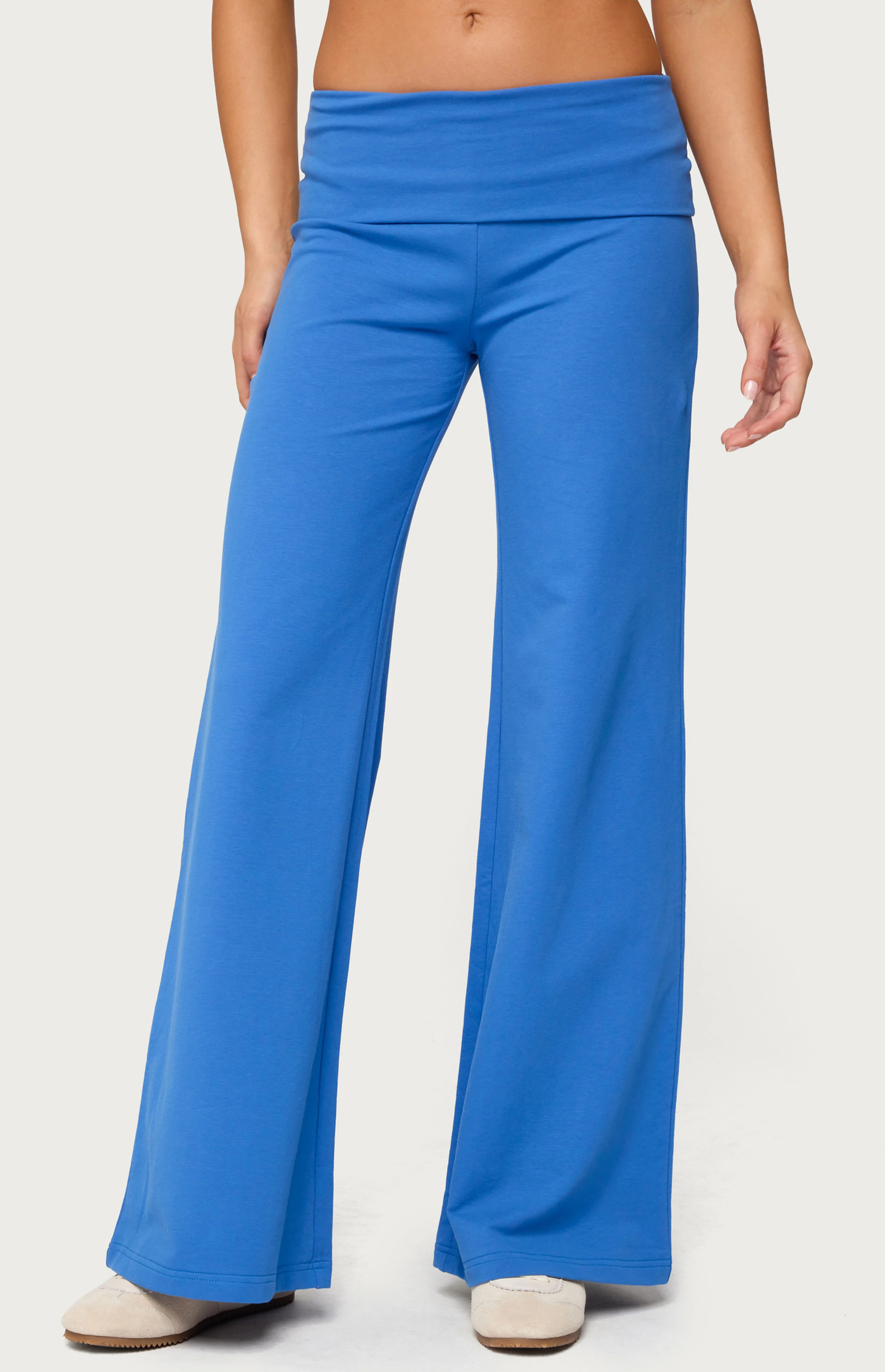 Edikted Wide Leg Fold Over Pants | PacSun