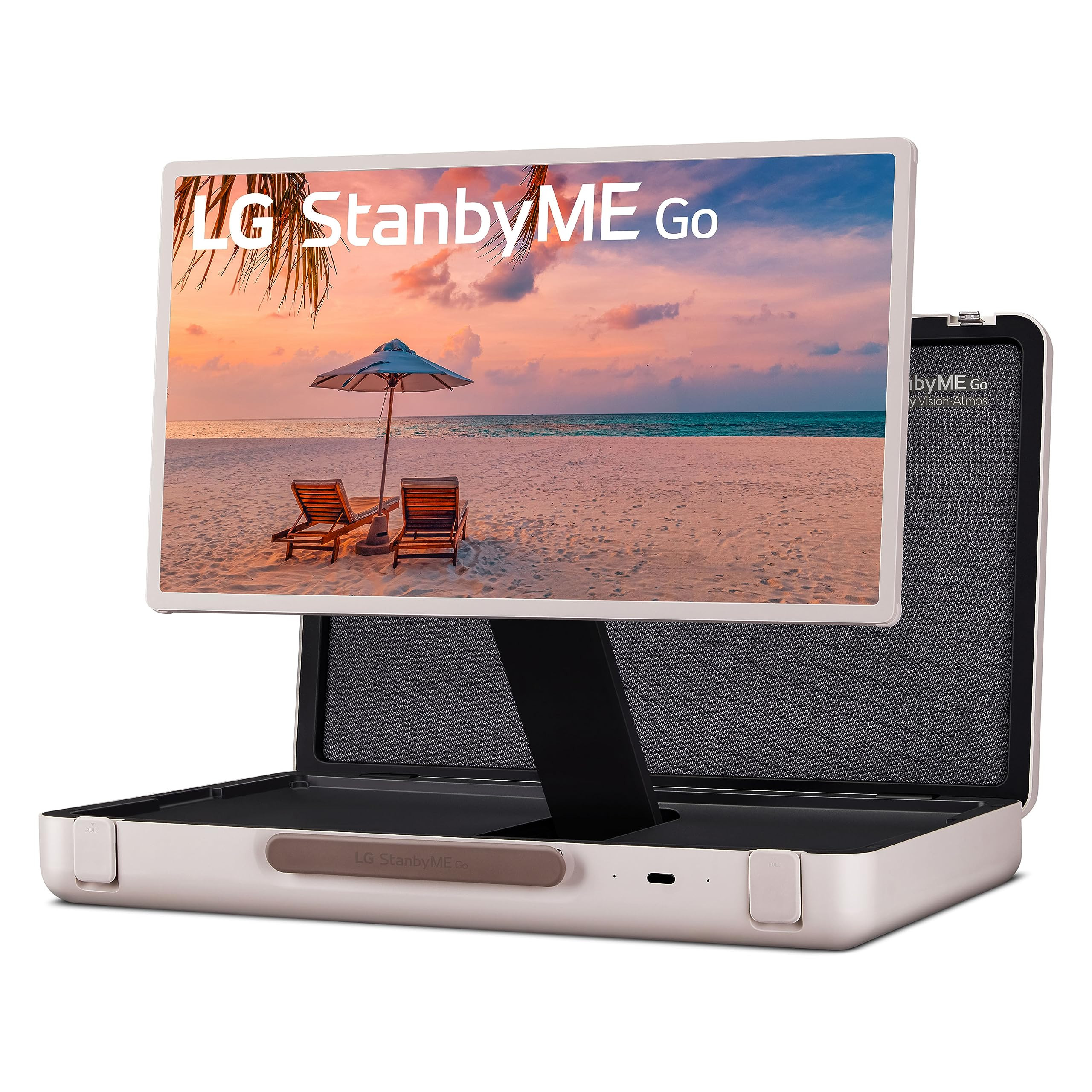 LG 27-Inch StanbyME Go Portable Smart 1080P Touch Screen (27LX5QKNA, 2023 Model), Calming Beige | Amazon (US)