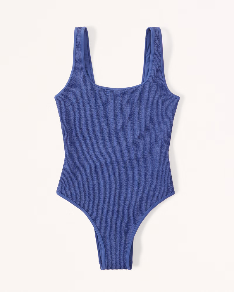 90s Scoopneck One-Piece Swimsuit | Abercrombie & Fitch (US)