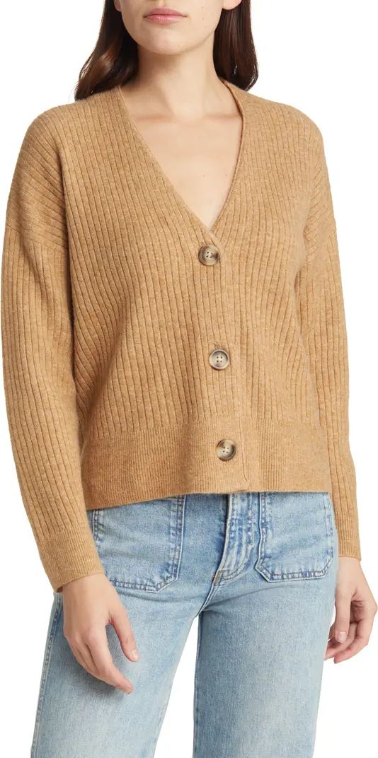 Madewell Cameron Ribbed Crop Cardigan | Nordstrom | Nordstrom