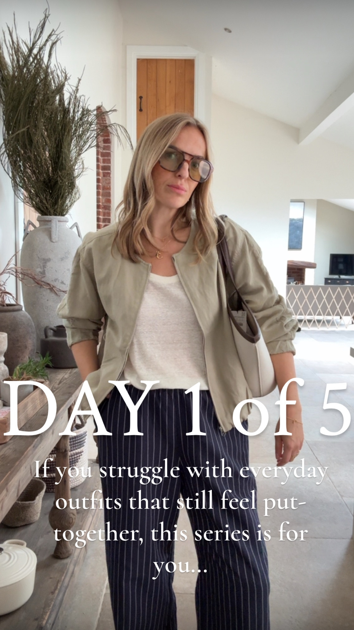 Busy week? 
Tired of feeling stuck with your wardrobe? 
This series may help you out … 
Simple , stylish everyday outfits with some of my favourite high street finds this season. 

Get a few outfits under your belt , boost your style confidence and start feeling better about your wardrobe. 

Note the difference a few good accessories make in pulling the final look together - these can be tailored to meet your preferences. 
Wearing 
Large long in the linen blend trousers 
(Regular length linked separately) 
Large in the linen jersey vest 
Large in the linen bomber jacket 



Everyday outfit 
Get dressed with me 
Outfit ideas 
Mango 
H&M
Uniqlo 


#LTKsummer #LTKmidsize #LTKtravel