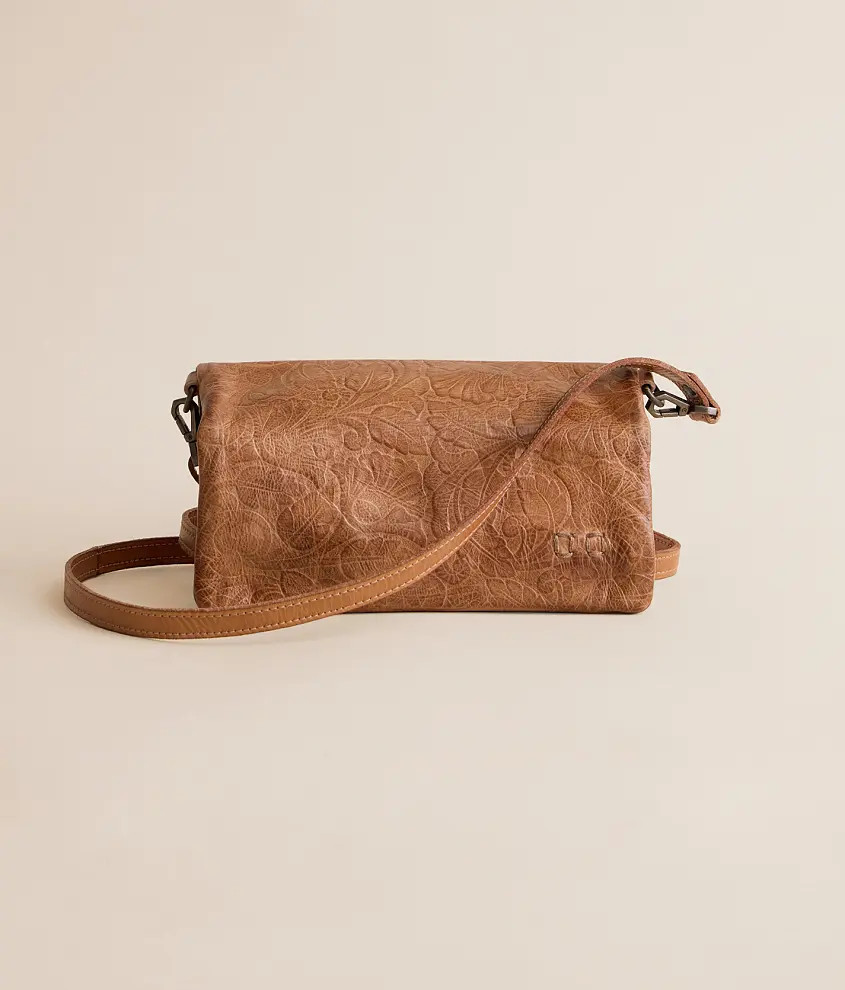 Cadence Embossed Leather Crossbody Purse | Buckle