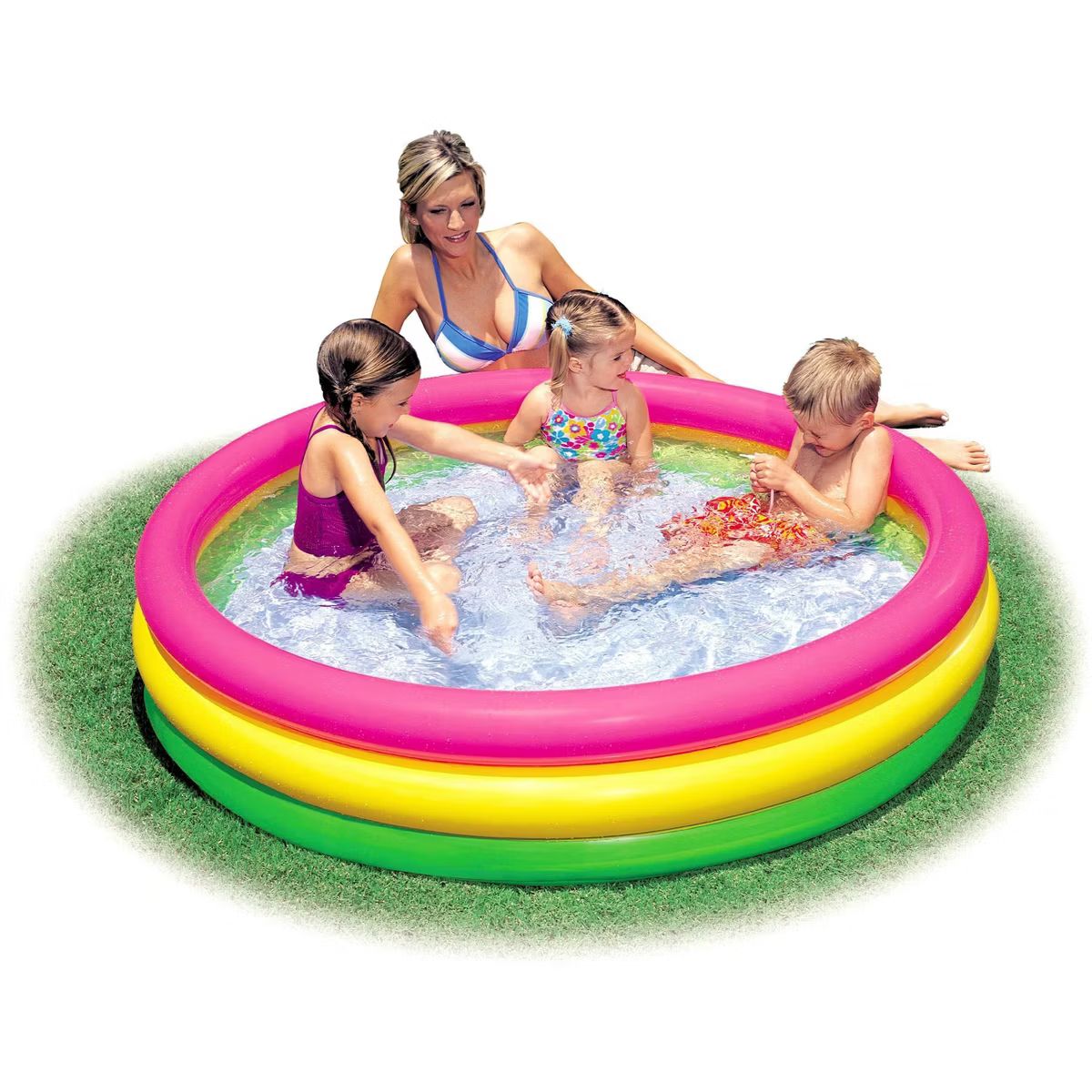 Intex 4ft x 13in Inflatable Sunset Glow Colorful Backyard Kid Play Swimming Pool | Target