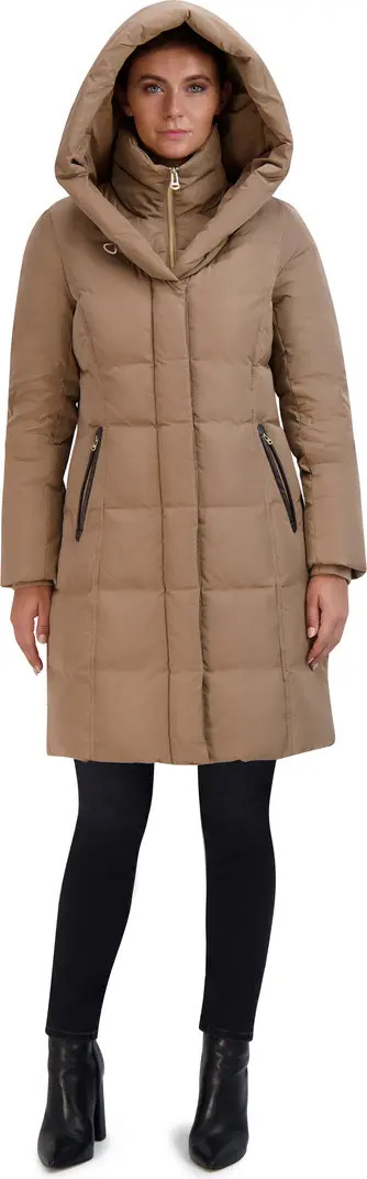Cole Haan Signature Taffeta Quilted Puffer Coat with Bib | Nordstromrack | Nordstrom Rack
