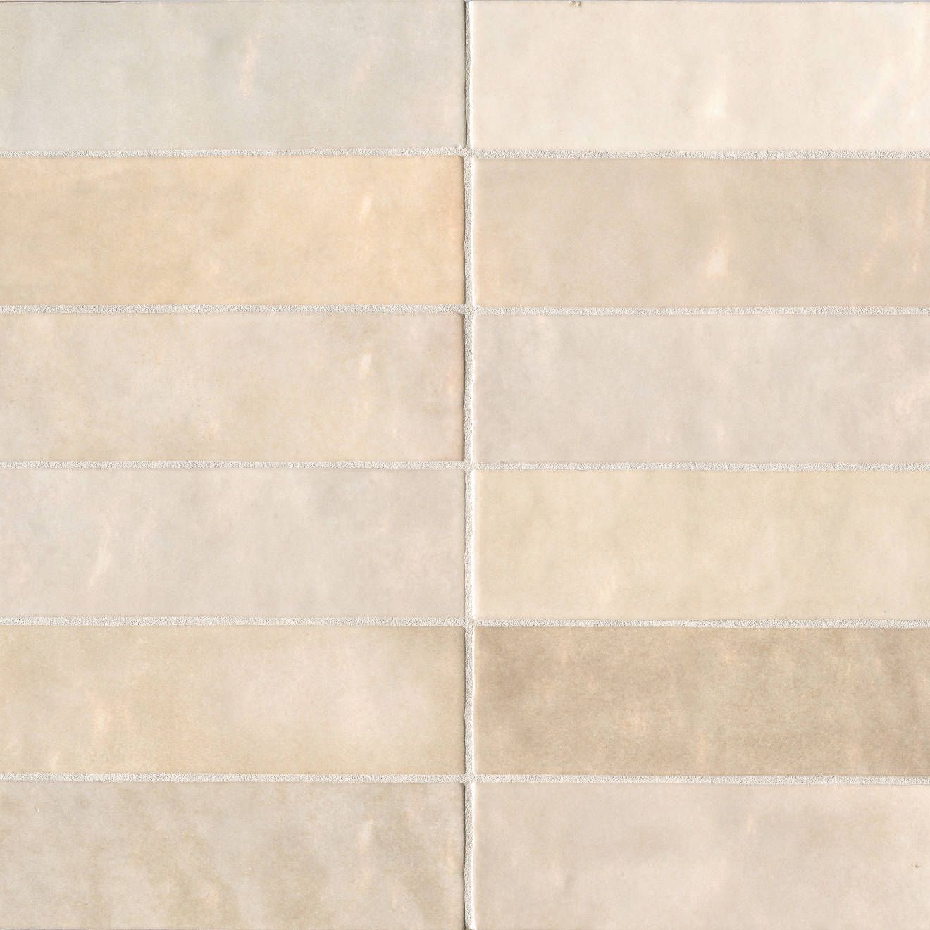 Cloé 2.5" x 8" Ceramic Tile in Creme | Bedrosians Tile and Stone