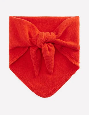 Boden Women's Merino Knitted Neckerchief in Red | Boden UK