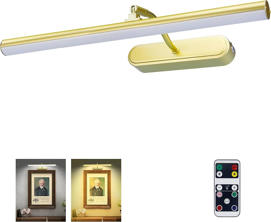 Picture Light,3AA Battery Wall Lights,Wireless Art Lights for Paintings,Remote Control Accent Lig... | Amazon (US)