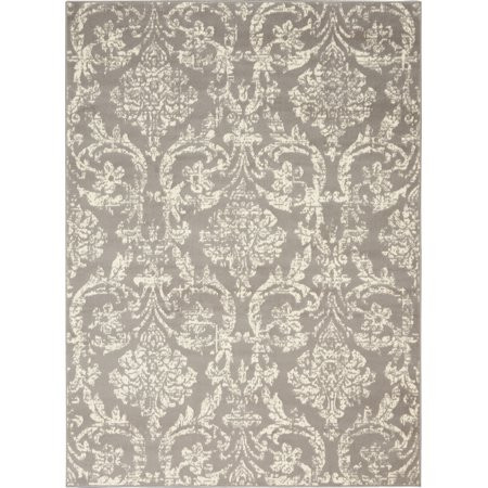Farmhouse Damask Ivory/Pink Area Rug by Pinewood Grove | Walmart (US)