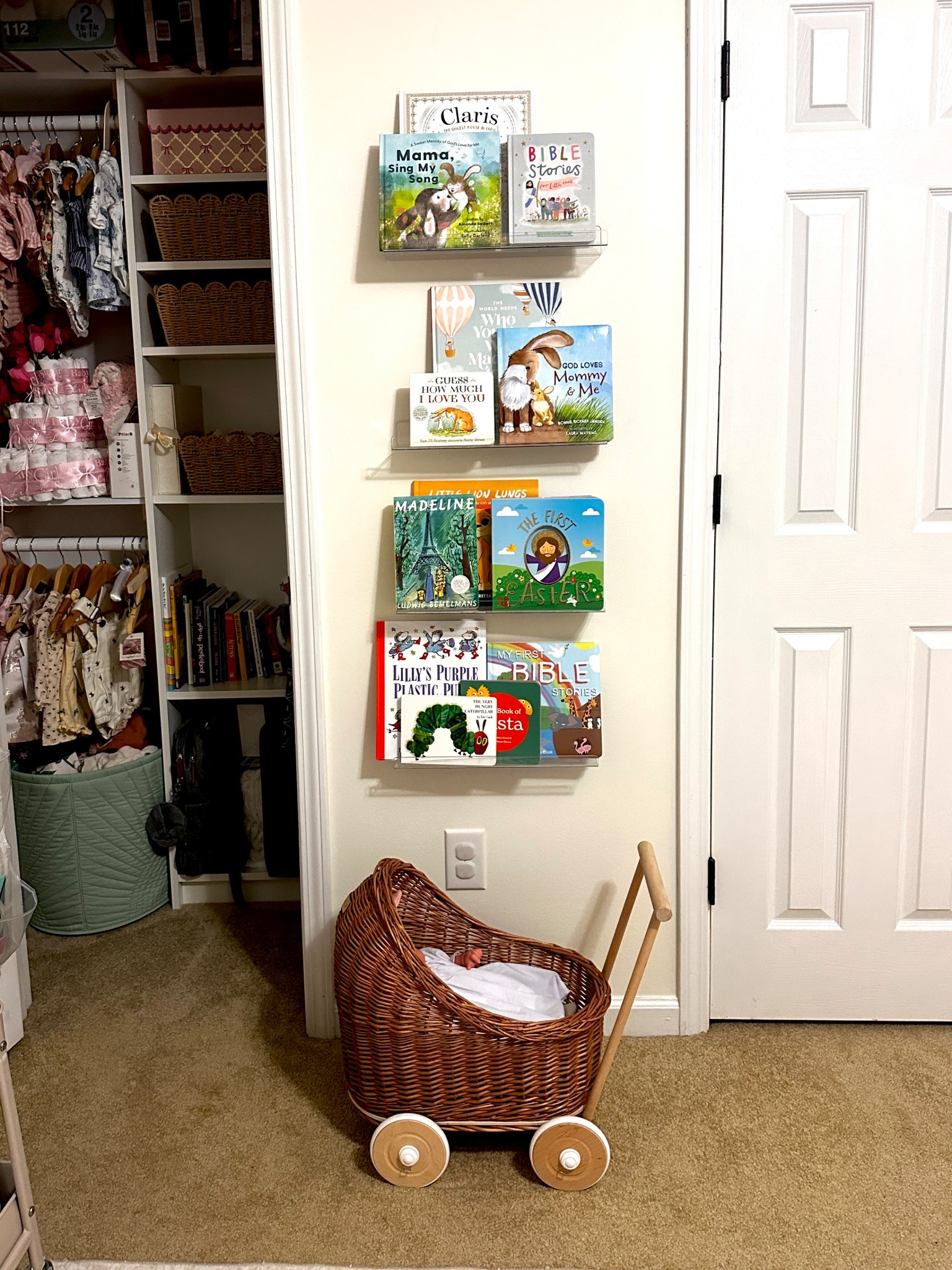 Baby girl nursery bookshelf 

#LTKHome #LTKBaby #LTKSaleAlert