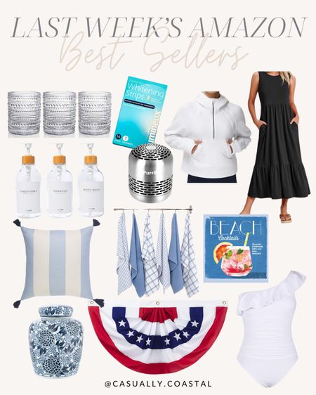 Last Week’s Amazon Best Sellers

Amazon home, Amazon style, amazon dress, amazon home decor, Amazon coastal decor, coastal home, coastal decor, summer dress, coastal style, Amazon swimsuit, swimsuit, Amazon sweatshirt, amazon pillow cover, teeth whitening strips, indoor/outdoor pillows, 3x6 ft American pleated fan flag, amazon sundress, aline sleeveless sundress, one shoulder swimsuit, white swimsuit, hobnail glasses, amazon drinking glasses, refillable shampoo and conditioner bottles, Lumineux teeth whitening strips, ginger jar, coastal vase, amazon pullover sweatshirt, half zip sweatshirt, kitchen towels, amazon kitchen towels, refrigerator deodorizer, beach cocktails book

#LTKFindsUnder100 #LTKHome #LTKFindsUnder50