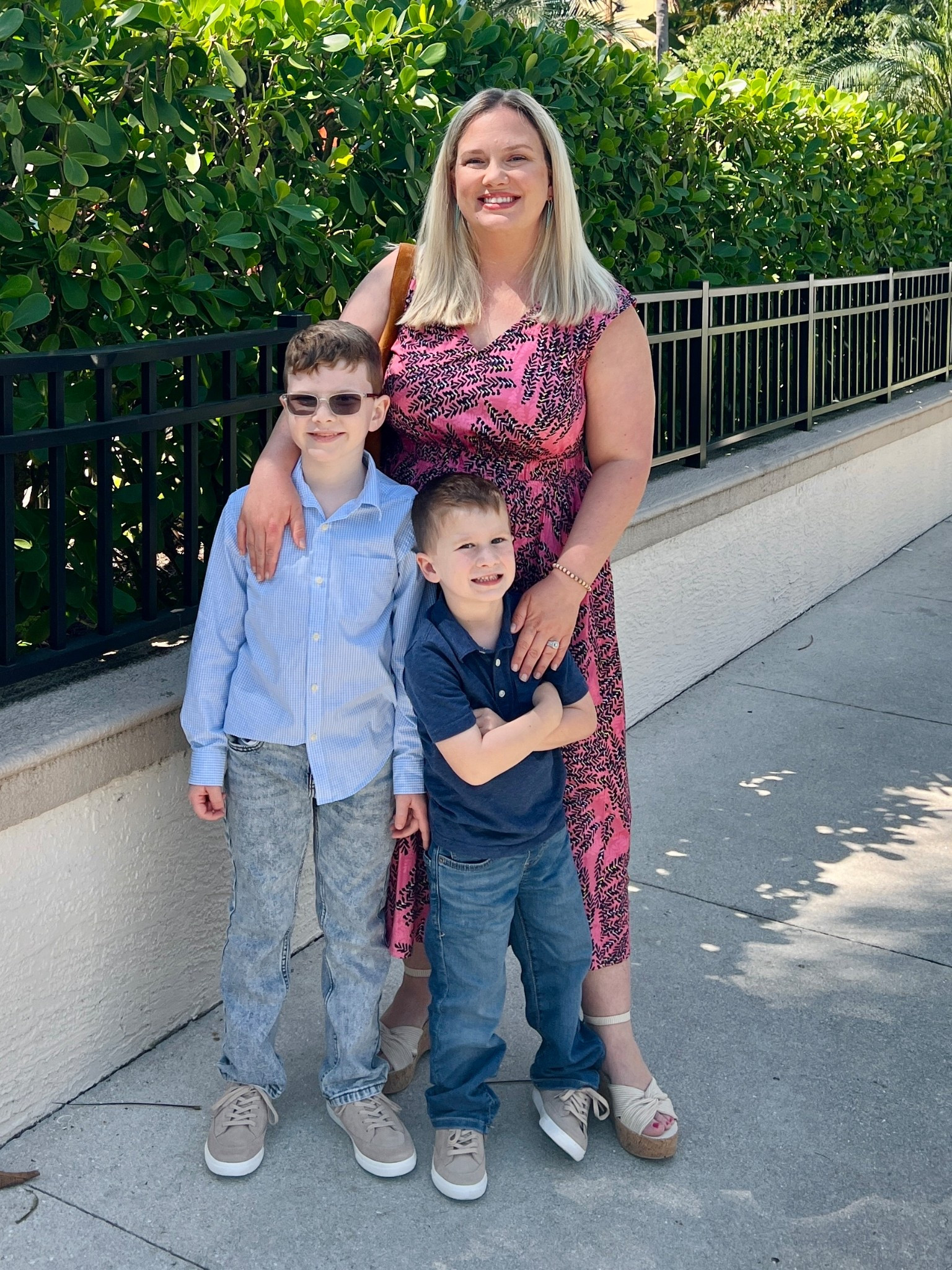 I love this Mom spring midi sundress for vacation. Super comfy to keep up with my boys and the bag is the perfect size to carry everything we need. Pink sundress for midsize mom. Busy mom lunch. Midsize dress for summer.

#LTKMidsize #LTKootd #LTKdayinmylife