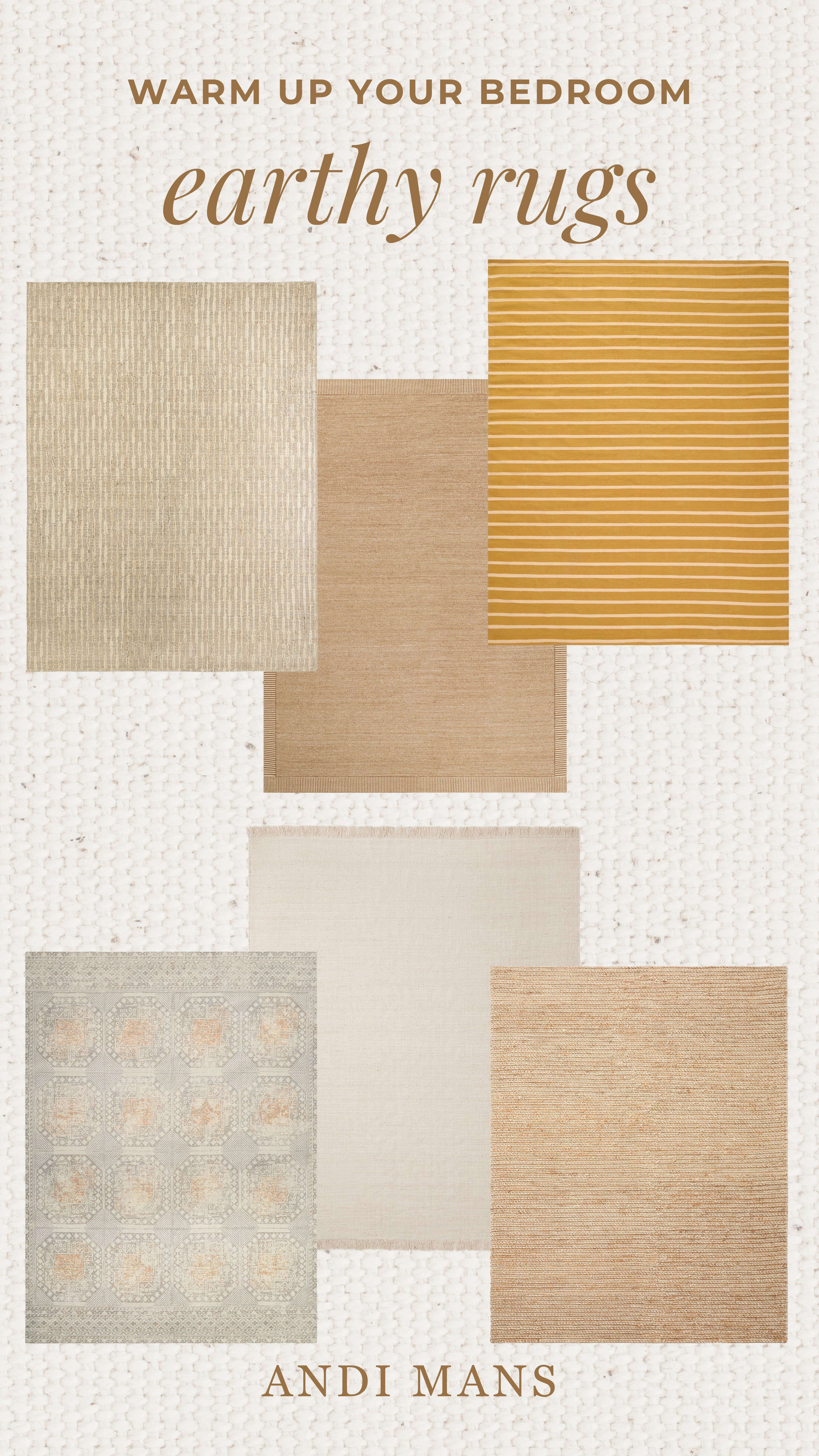 Nothing warms up a bedroom faster than the right rug underfoot. These earthy, textured finds bring that soft, lived in feeling to a neutral space without trying too hard. 

 #LTKOver40 #LTKHome #LTKSaleAlert