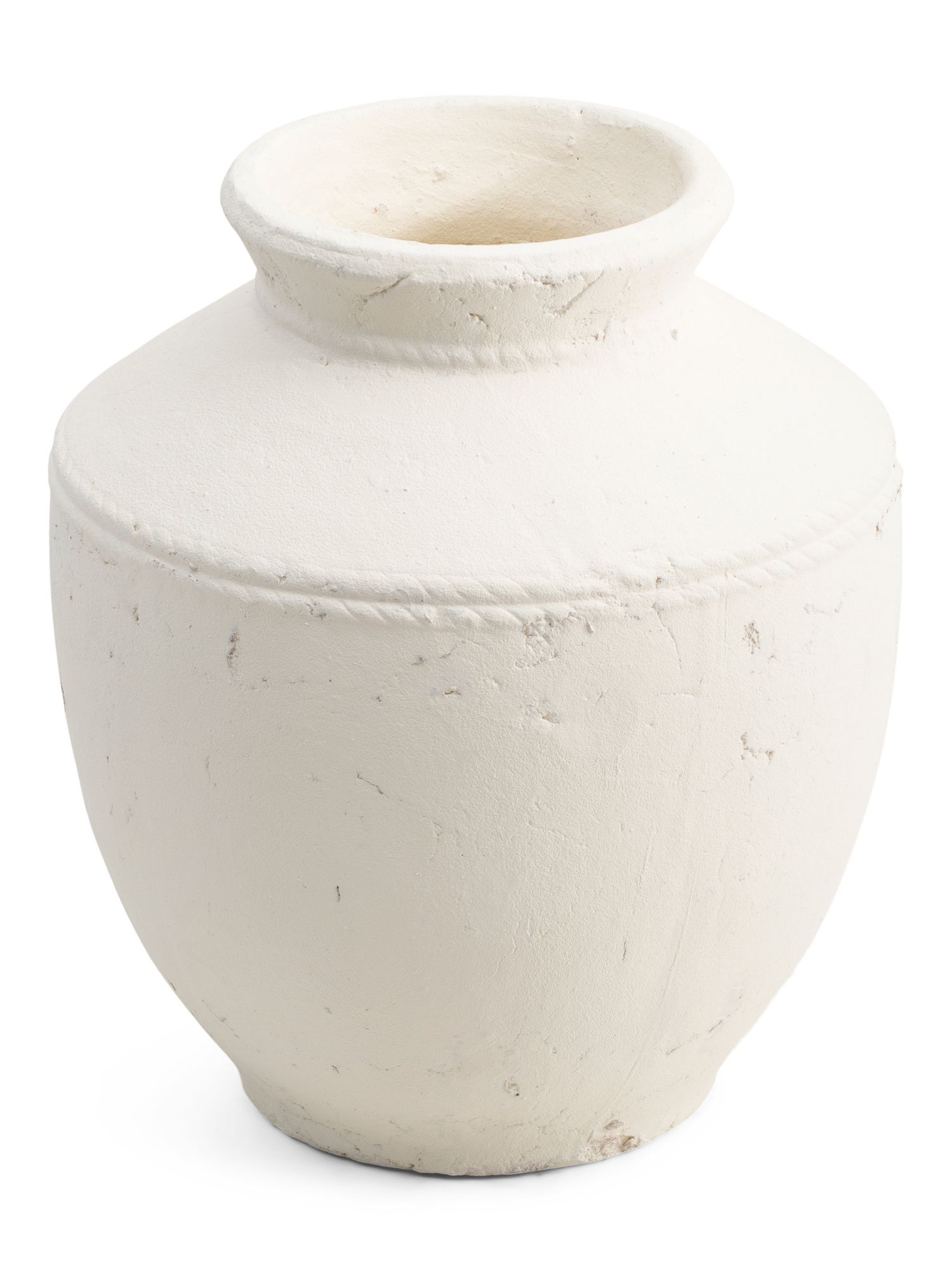 14in Textured Terracotta Urn Vase | TJ Maxx