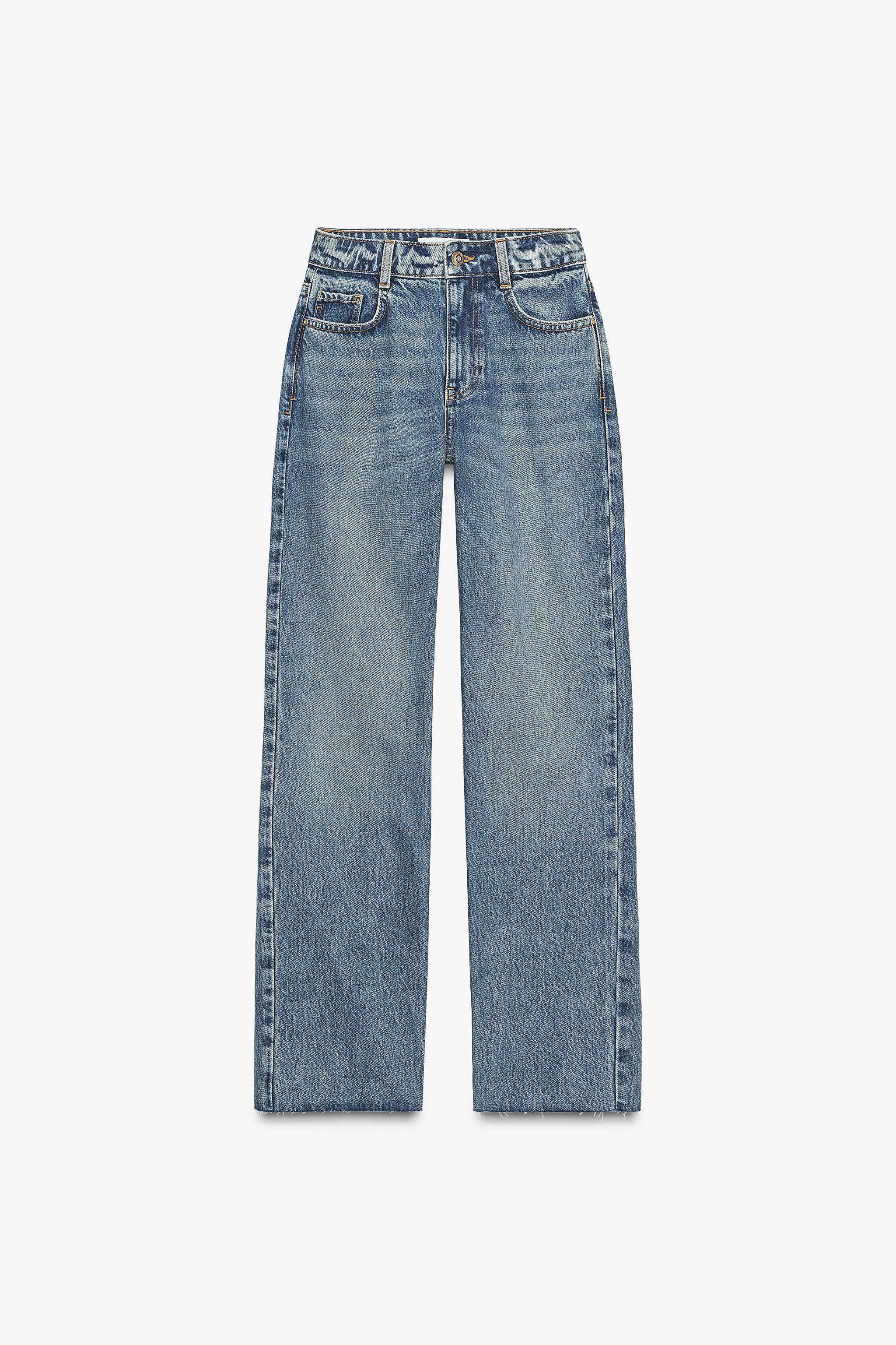 Z.02 STRAIGHT HIGH-WAIST ANKLE JEANS | Zara US