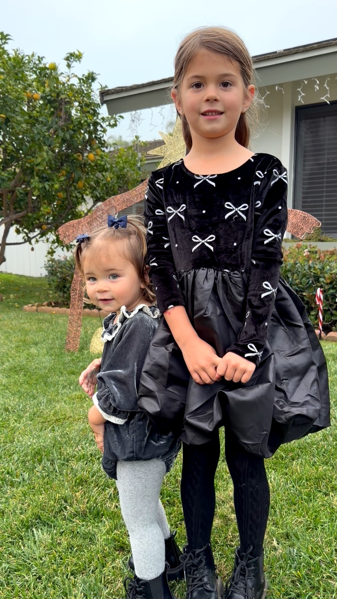 Little girls holiday dresses! Christmas outfits for my girls! The baby is actually wearing what she wore last New Year’s Eve! I don’t know how she fits in it, but she does! 

Crushed velvet dress, bow dress, New Year’s Eve outfit for kids, Santa picture outfit, Christmas Eve outfit, kids black boots, baby bows

#LTKHoliday #LTKBaby #LTKKids