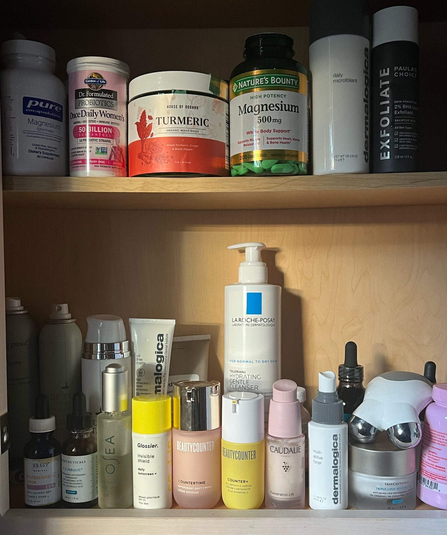 my bathroom cabinet line up 🫡

#LTKunder100 #LTKFind #LTKbeauty