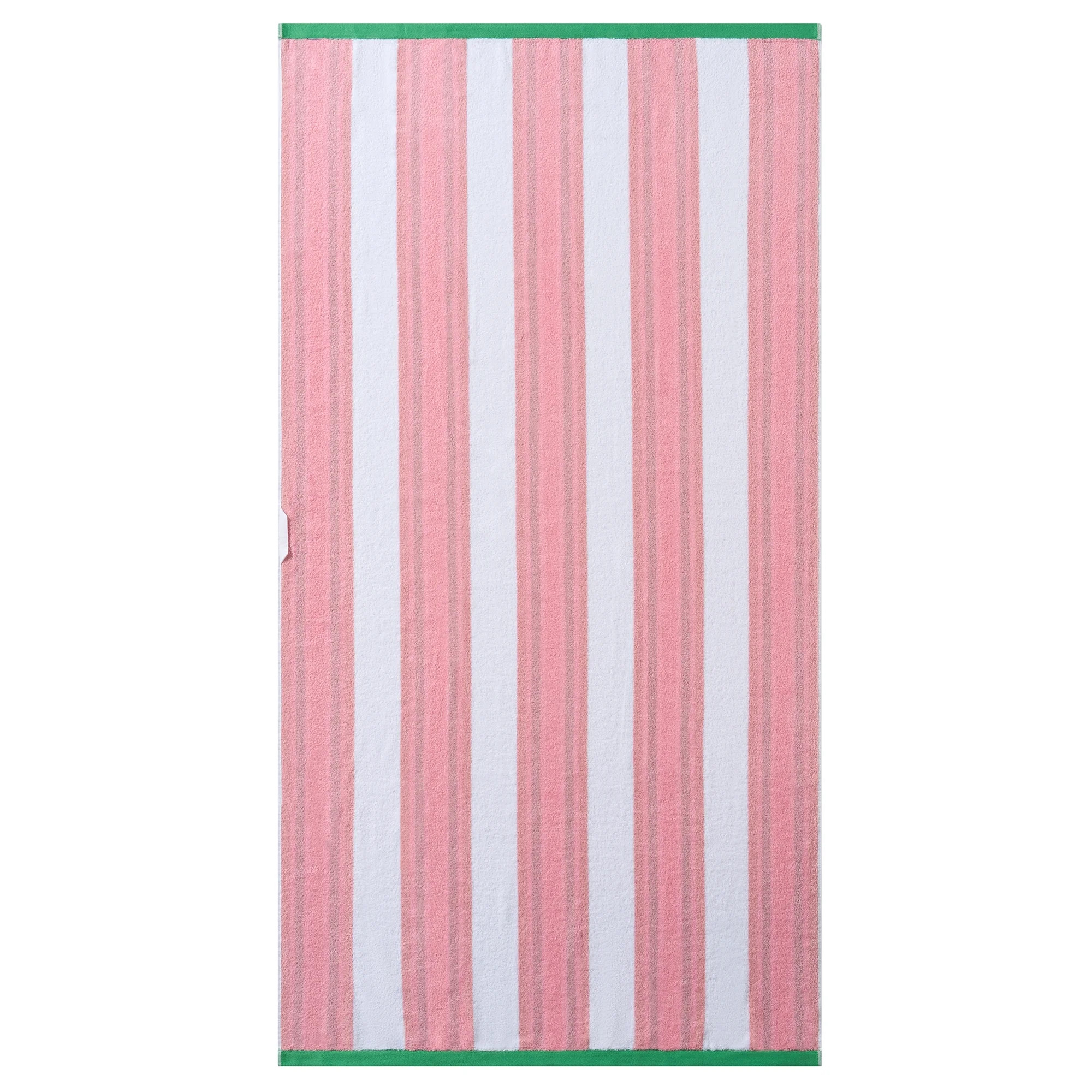 Better Homes & Gardens Cabana Stripe Oversized Beach Towel, 72" x 38", Pink | Walmart (US)