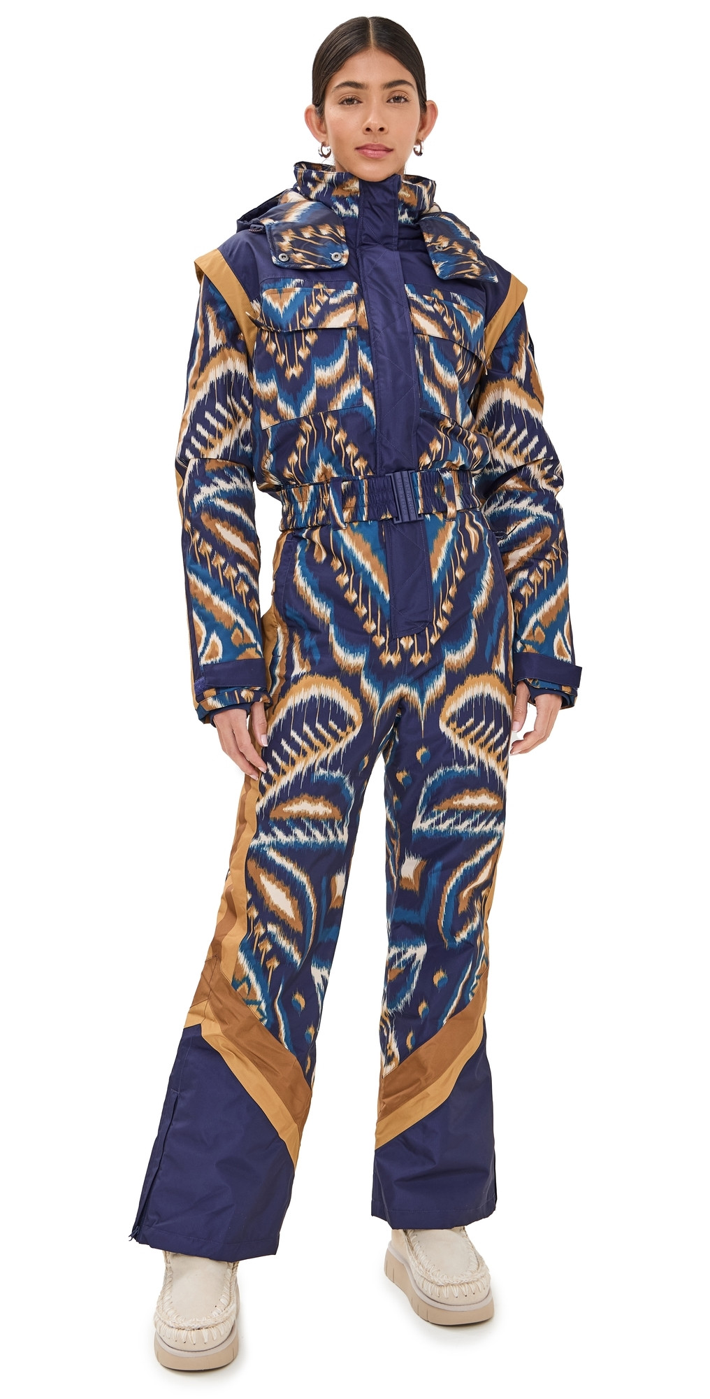 FARM Rio Pineapple Ikat Ski Jumpsuit Pineapple Ikat Blue XS | Shopbop