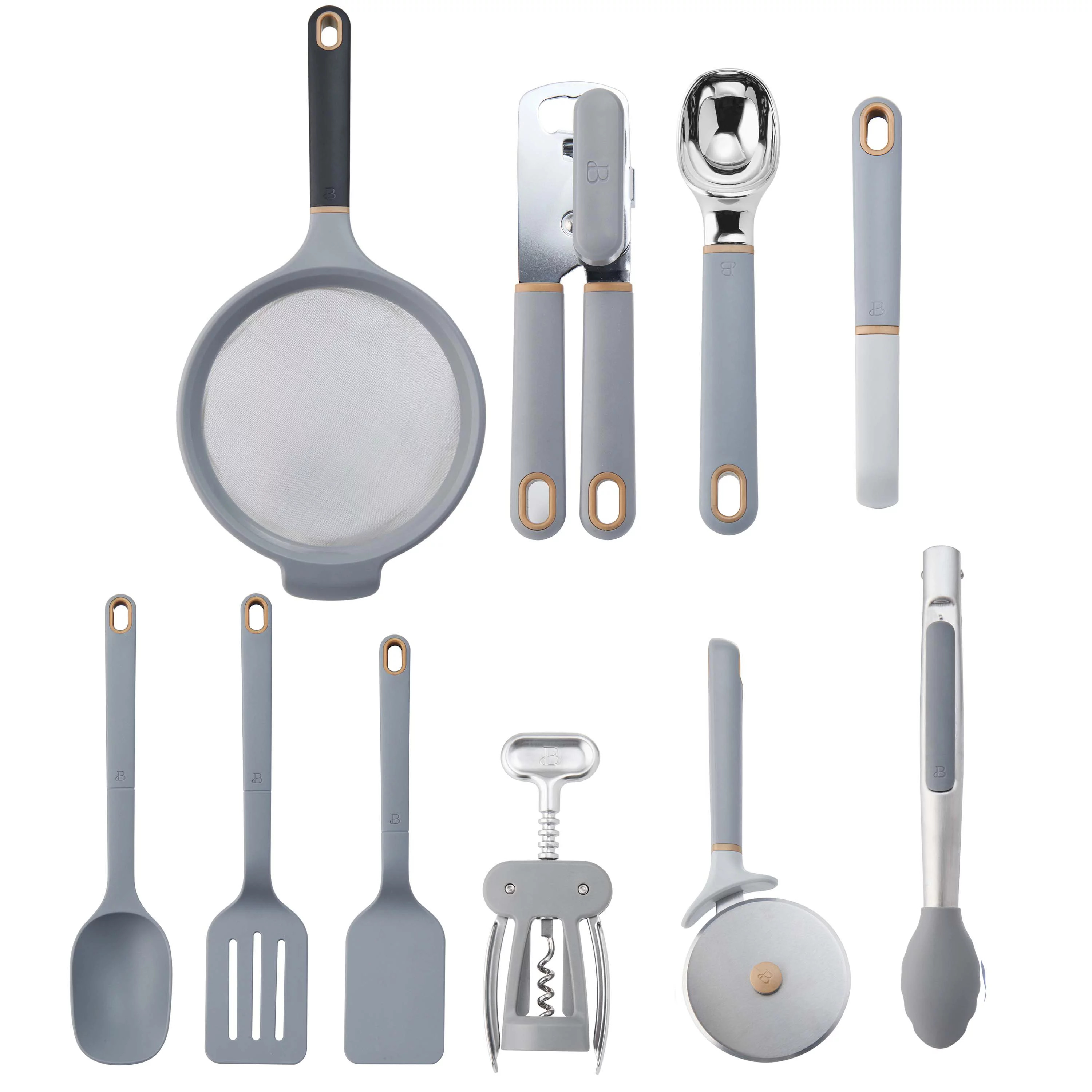 Beautiful 10-piece Tool and Gadget Set in Grey Smoke by Drew Barrymore - Walmart.com | Walmart (US)