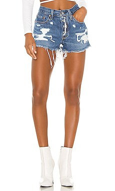 501 Short in Mid View | Revolve Clothing (Global)