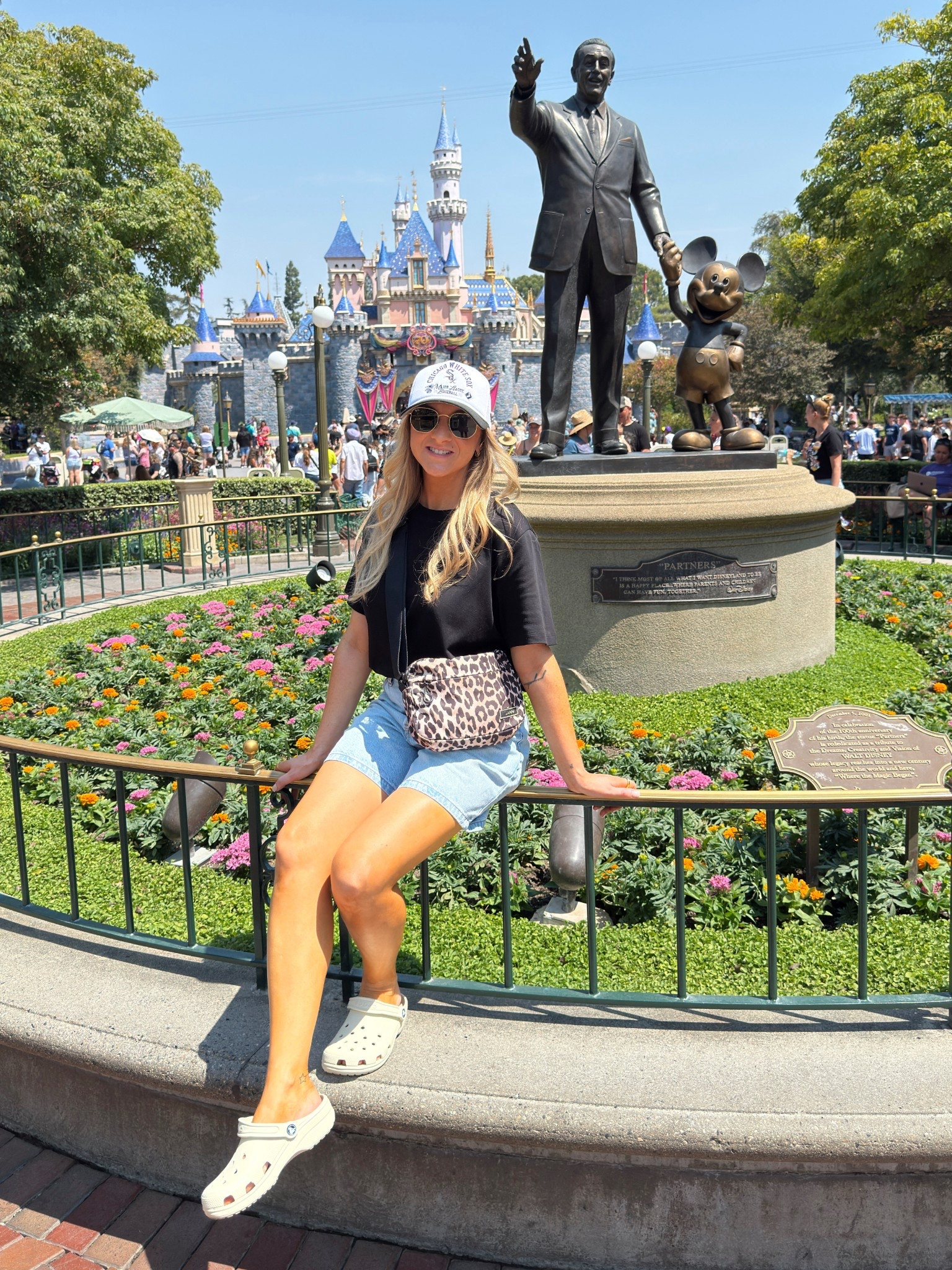 Disney comfy outfit.
I wear M in the t-shirt (or xs in the similar one linked) and 25 waist in the denim shorts. 

#LTKsummer #LTKtravel #LTKsale