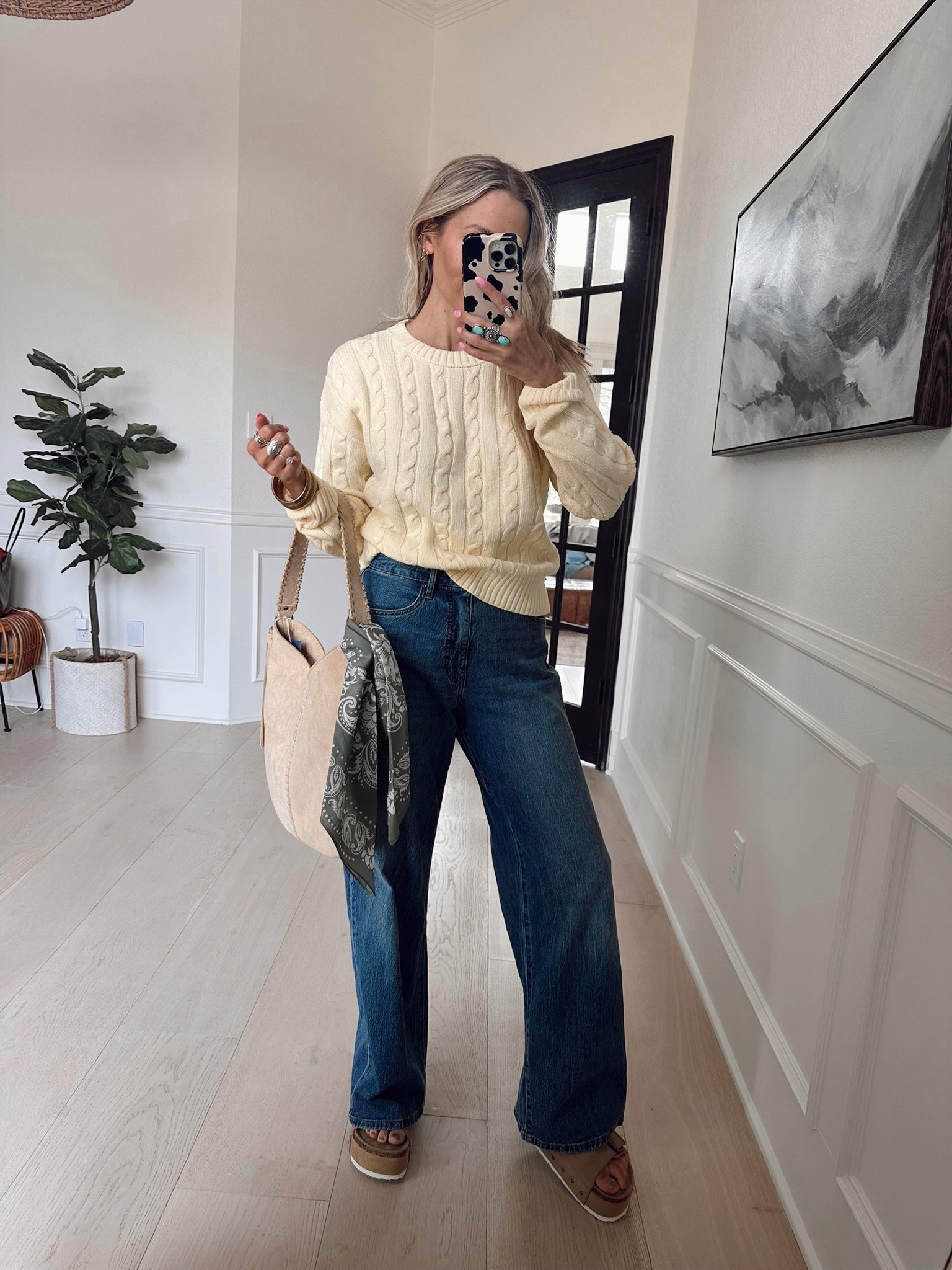 TARGET OUTFIT 

Sweater 💛 : wearing size m / up one size 
Pants: 

This purse 👜 paired with the cutest bandana both from Target 🎯 

#LTKfindsunder50 #LTKstyletip #LTKshoecrush