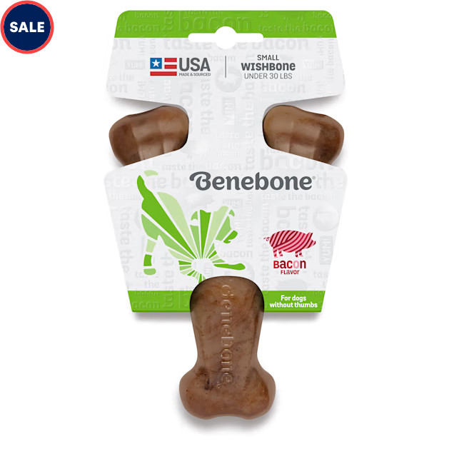 Benebone Bacon Flavored Wishbone Chew Toy, Small | Petco