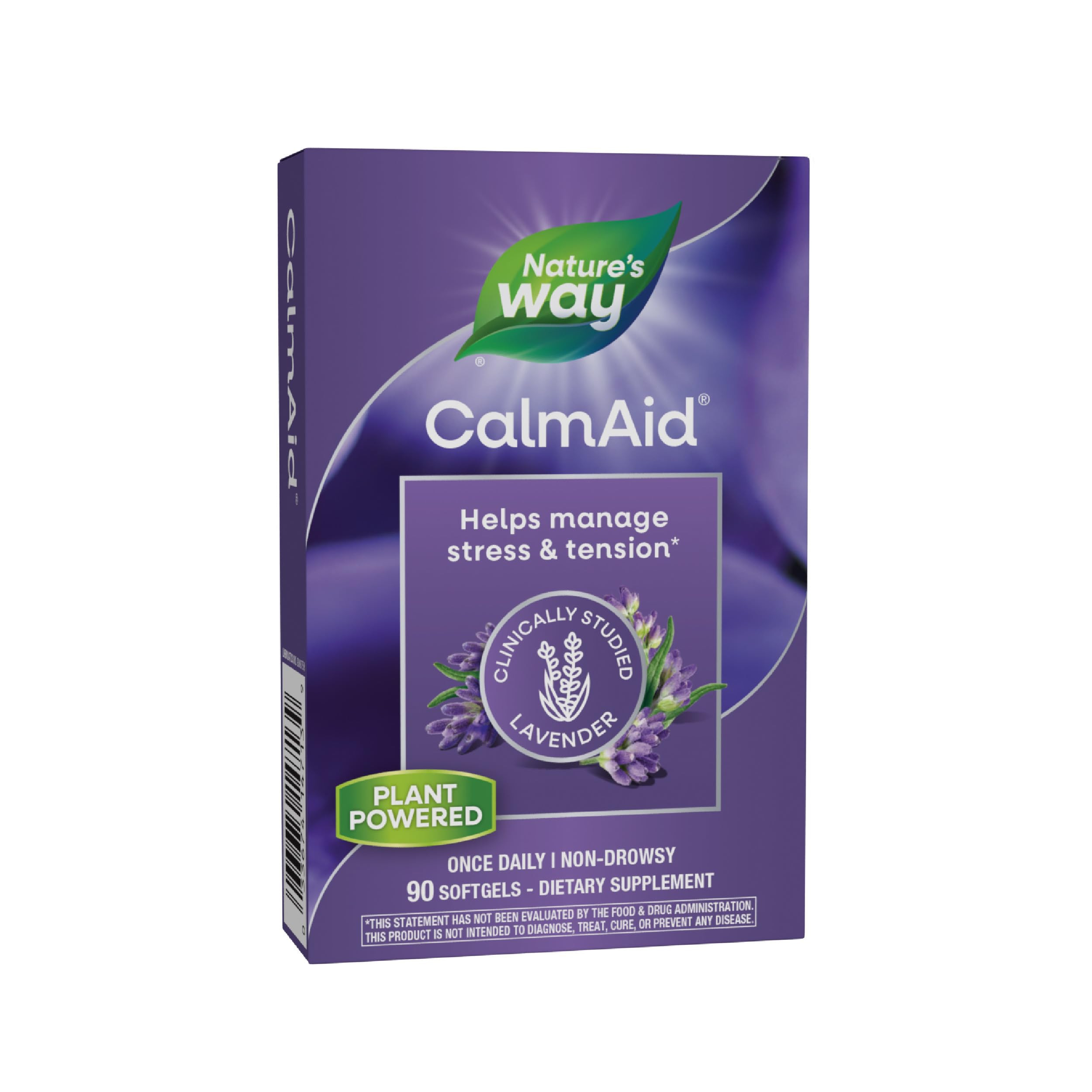 Nature's Way CalmAid, Helps Manage Stress and Tension*, Clinically Studied Lavender, Non-Drowsy, ... | Amazon (US)