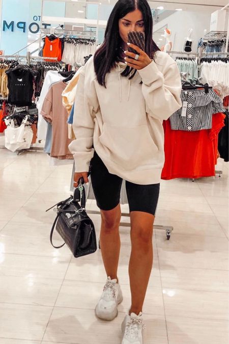 New season picks, AW22, Autumn Winter style, outfit inspiration, beige hoodie, casual style, black cycling shorts, everyday outfit, H&M, Off White, Arket, Adanola

#LTKstyletip #LTKeurope #LTKSeasonal