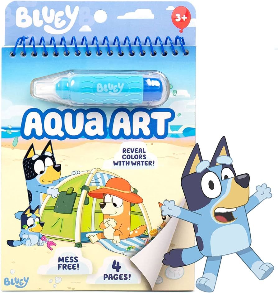 Horizon Group USA Bluey Aqua Art - Reusable Water Reveal Activity Pages With Water Pen for No-Mes... | Amazon (US)