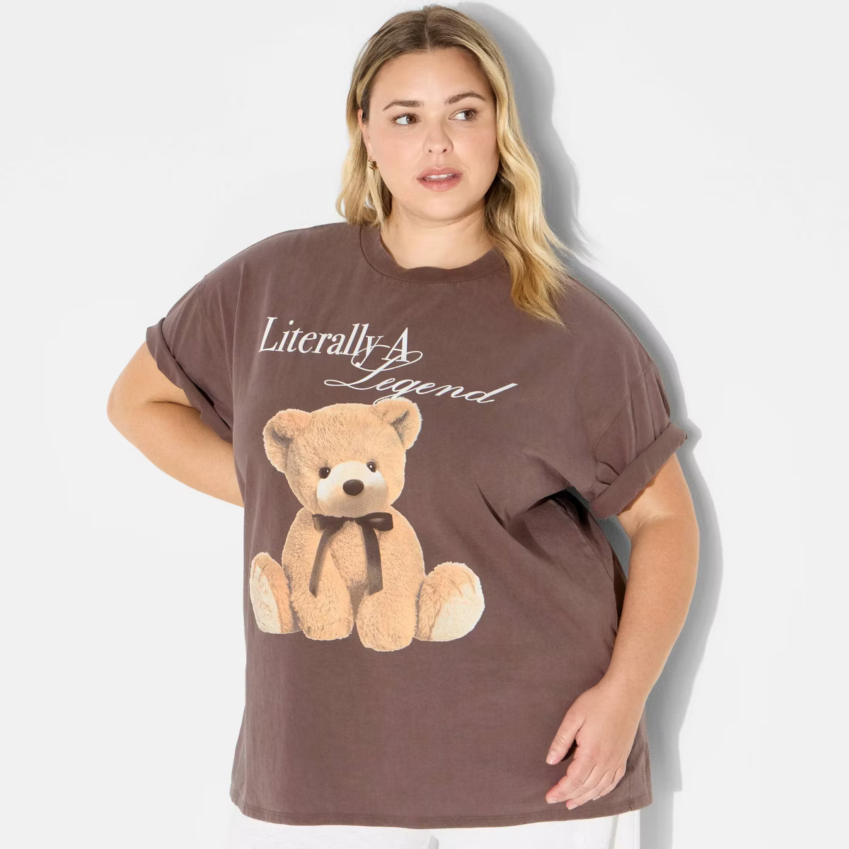 Women's Loose Fit Short Sleeve Crewneck Oversized Graphic T-Shirt - Wild Fable™ | Target