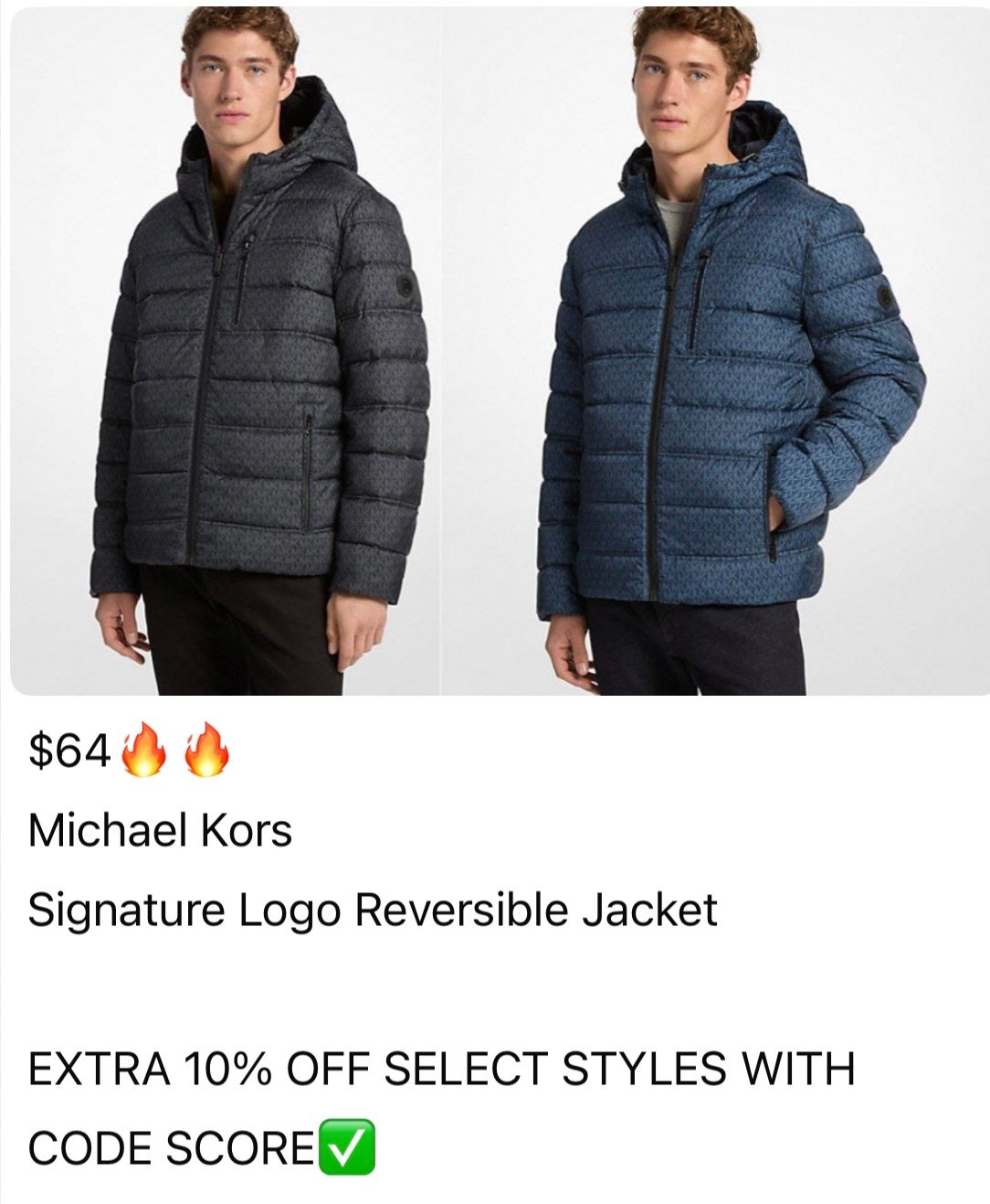MK reversible jacket promo: SCORE

#LTKSaleAlert #LTKGiftGuide #LTKMidsize