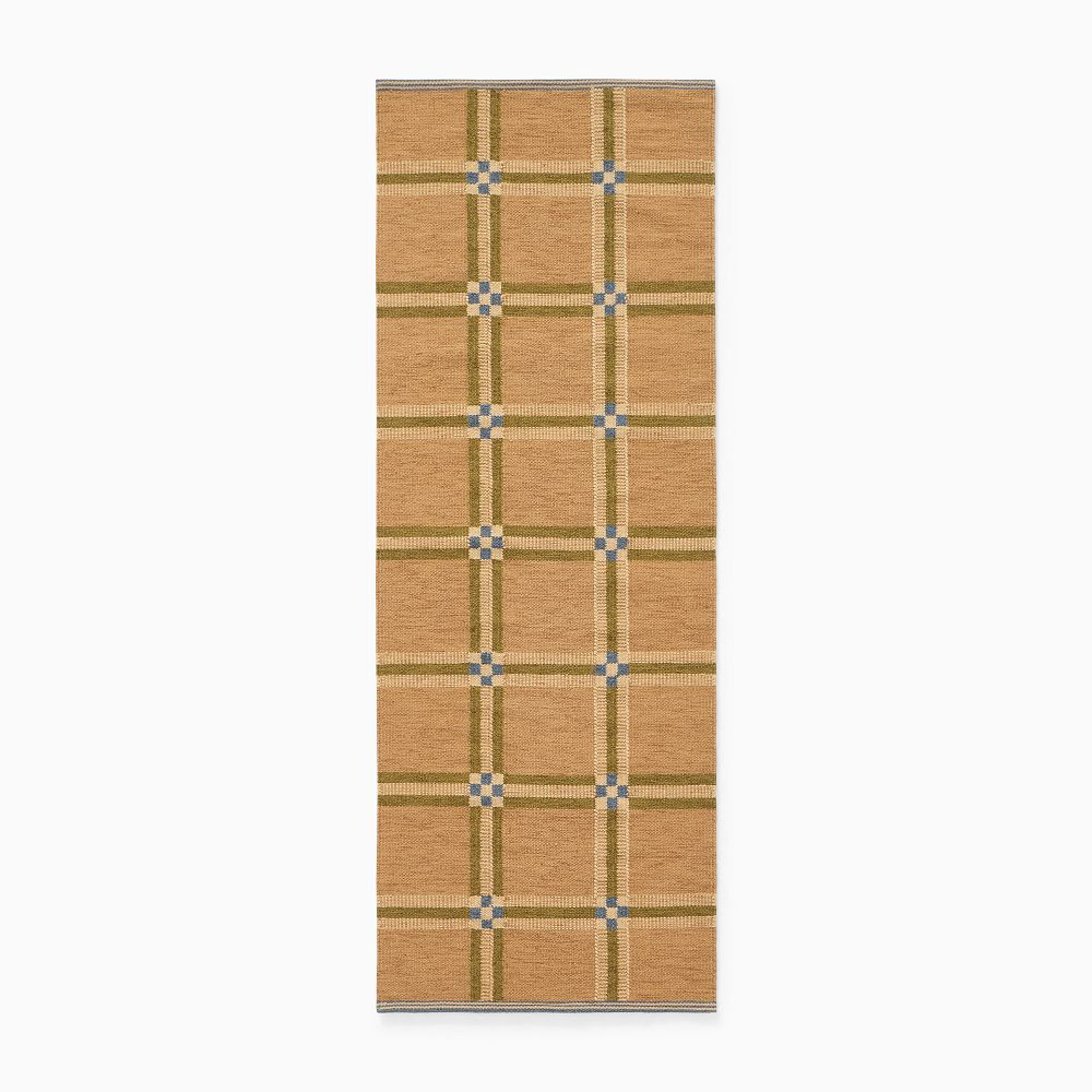 Pierce & Ward Windowpane Check Handwoven Wool Rug | West Elm (US)