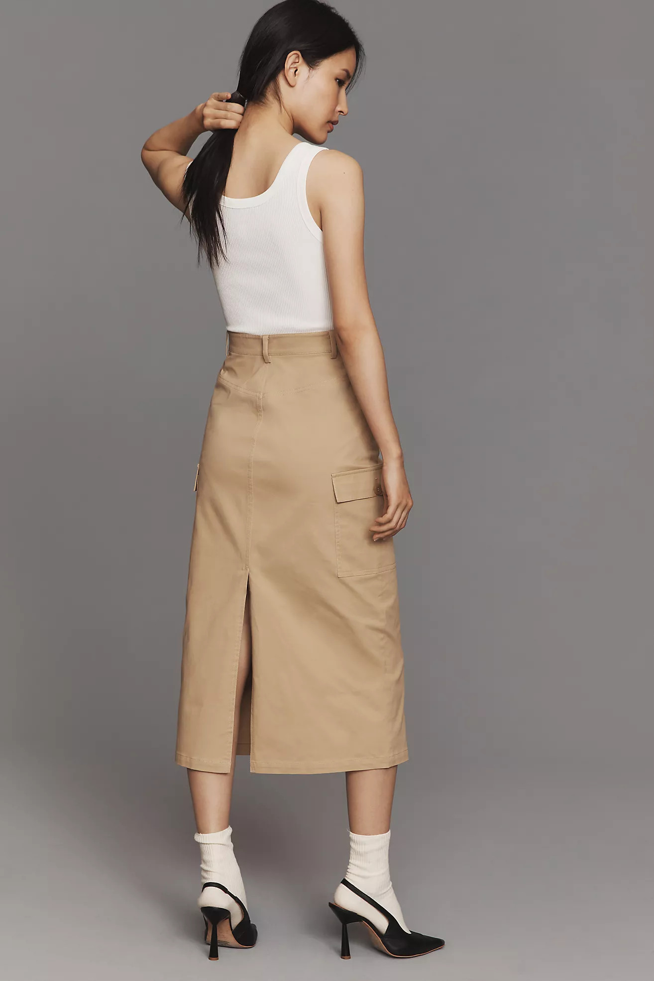 Mare Mare Sleeveless Twofer Cargo Midi Dress | Anthropologie (US)