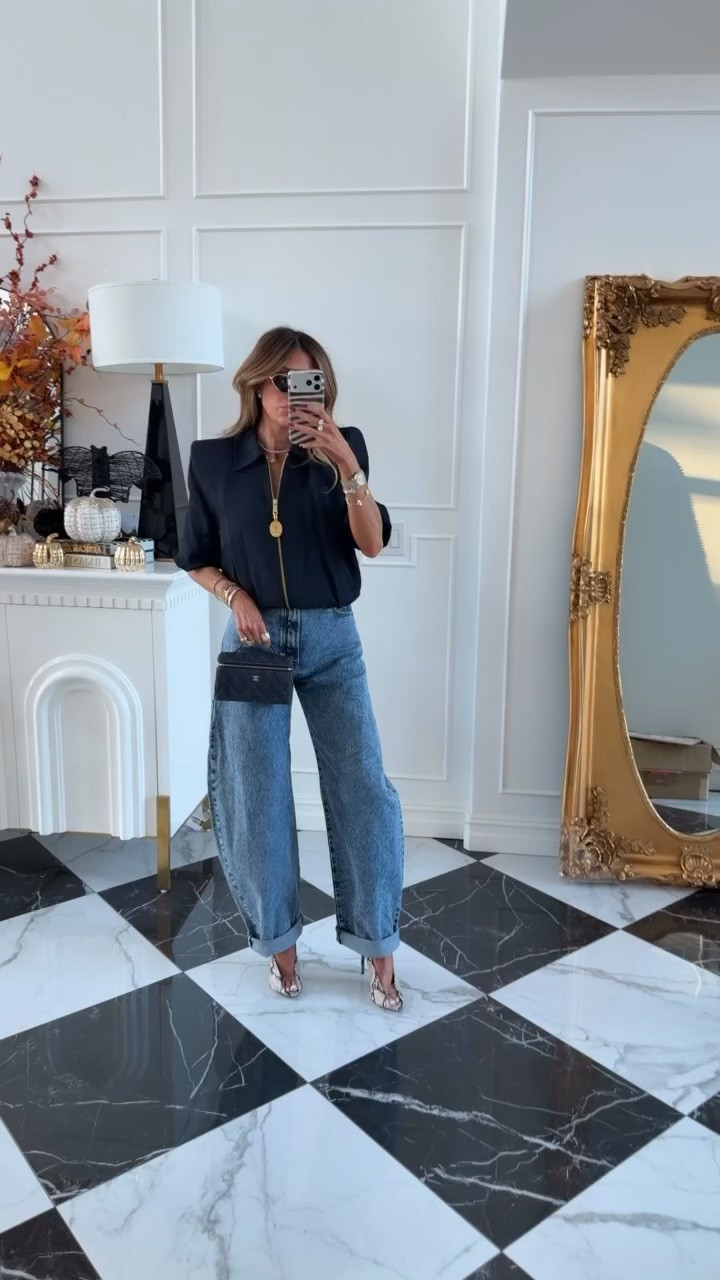 I’ve been loving adding my Celine charms to my jackets!! Adds a little element of fun! Wearing a small in the jacket and I linked the newest version of it on Zara!! 

Zara fashion, Fall outfits women, Business casual workwear, Barrel jeans, Fall jackets, Fall fashion hauls, Date night outfits, Gemme Beauty, Emily Gemma