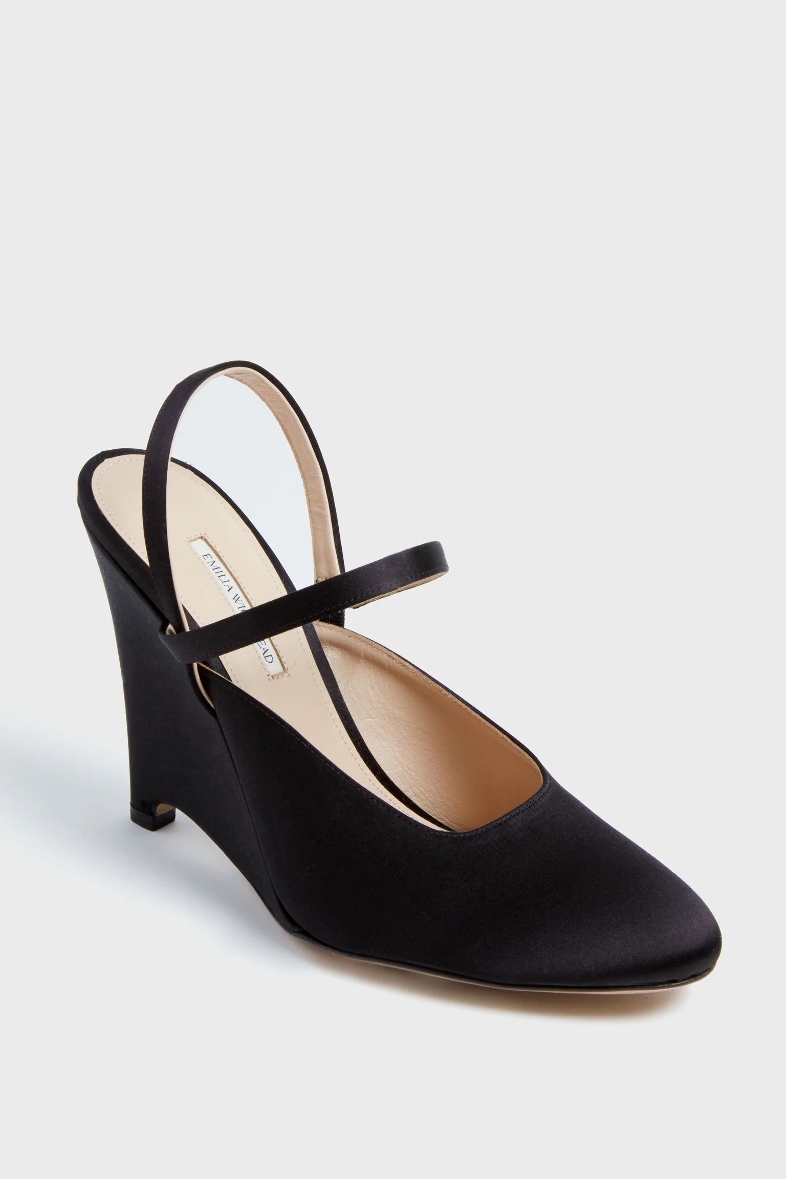 Aster Satin Wedge Heels | Tuckernuck (US)