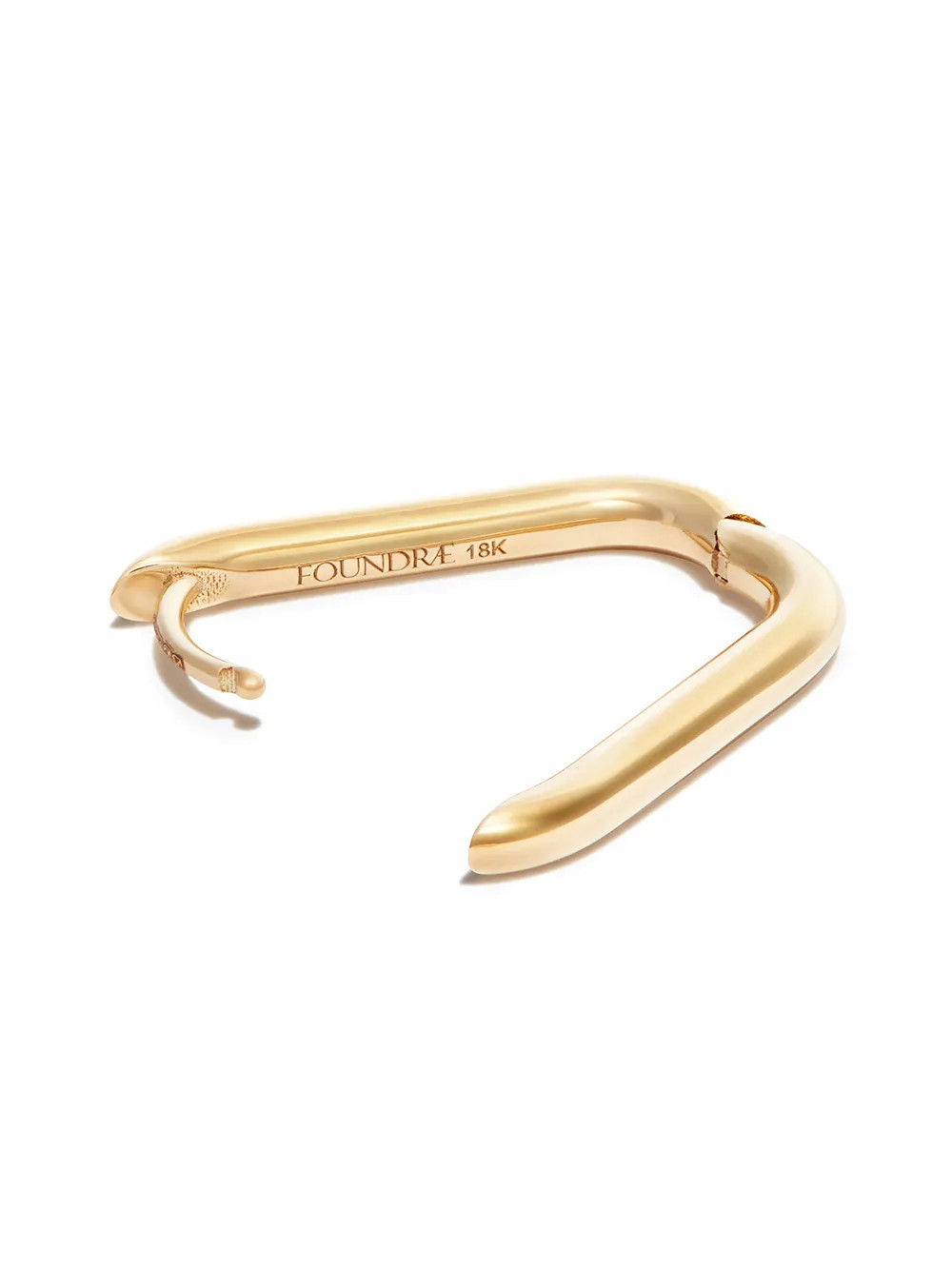 Foundrae Small Chubby Fob Earring - Farfetch | Farfetch Global