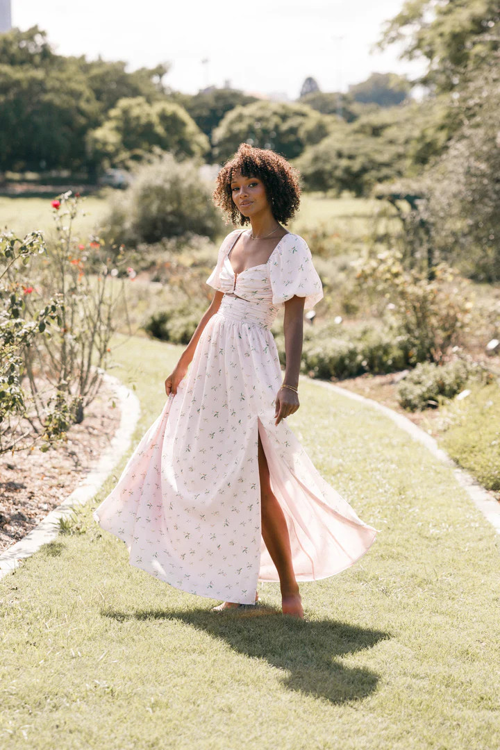 Chloe Puff Sleeve Dress - Chloe Print | Petal & Pup (US)