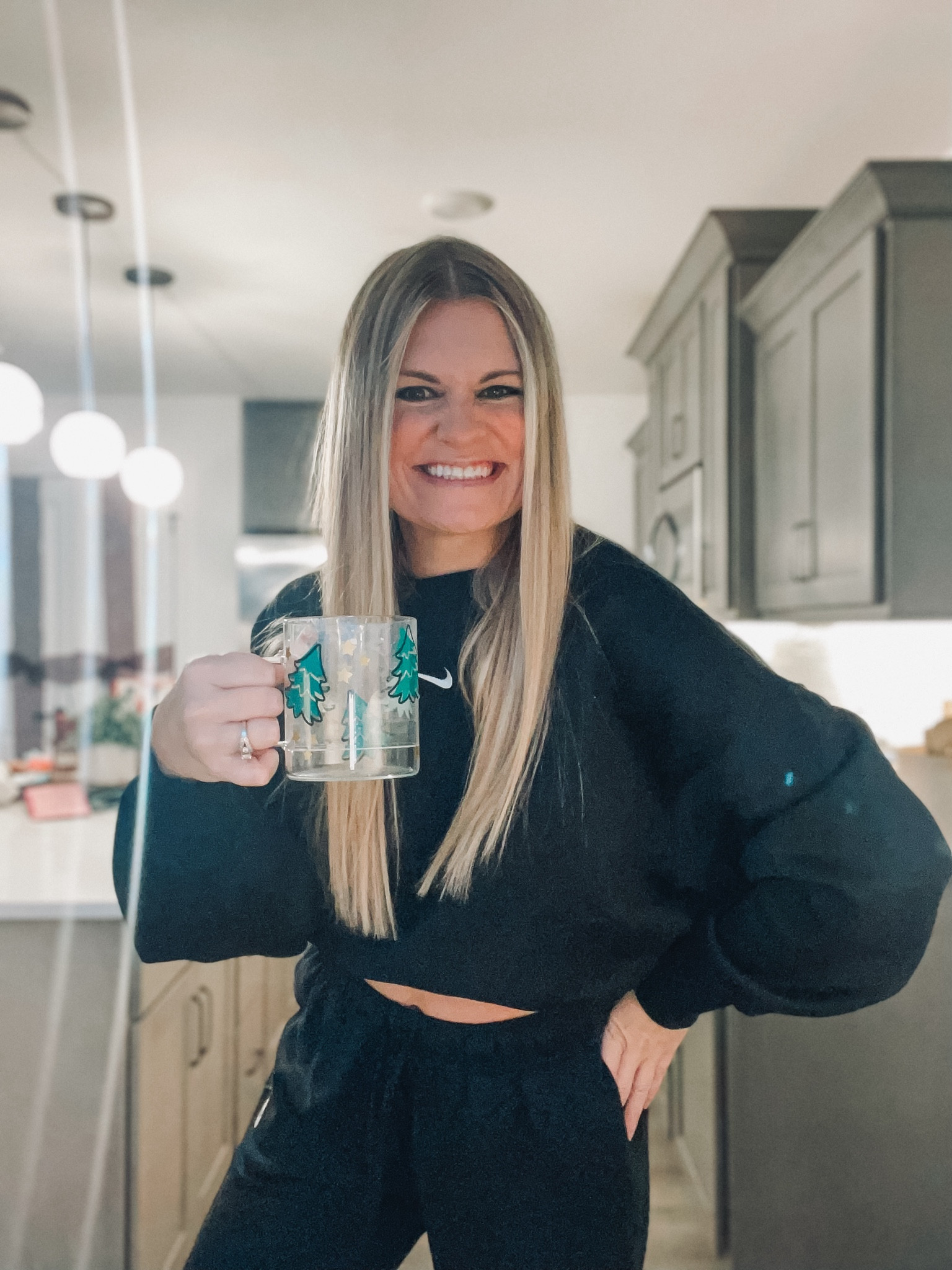 The cutest Nike set / joggers / sweatshirt that you'll ever own! Linking it below. Runs true to size. I'm wearing a small sweatshirt and medium pants for length. I would not size up in the sweatshirt. It's very oversized and super comfy!! 

#LTKGiftGuide #LTKActive #LTKHoliday