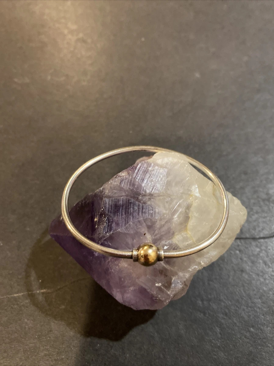 LeSTAGE CAPE COD~ STERLING SILVER 925 & 14K SCREW BALL BRACELET  | eBay | eBay US