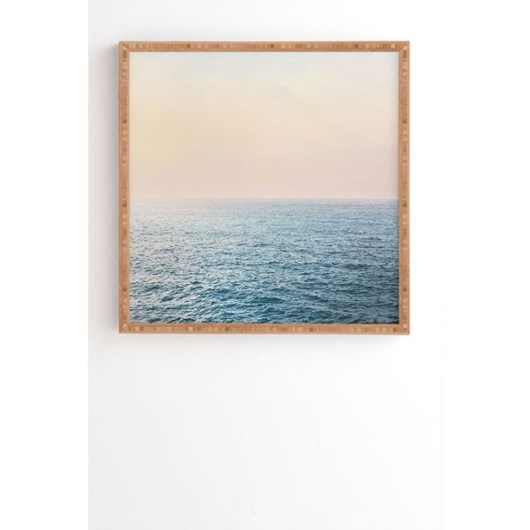 Sisi and Seb Peaceful Framed Wall Art Blue - Deny Designs | Target