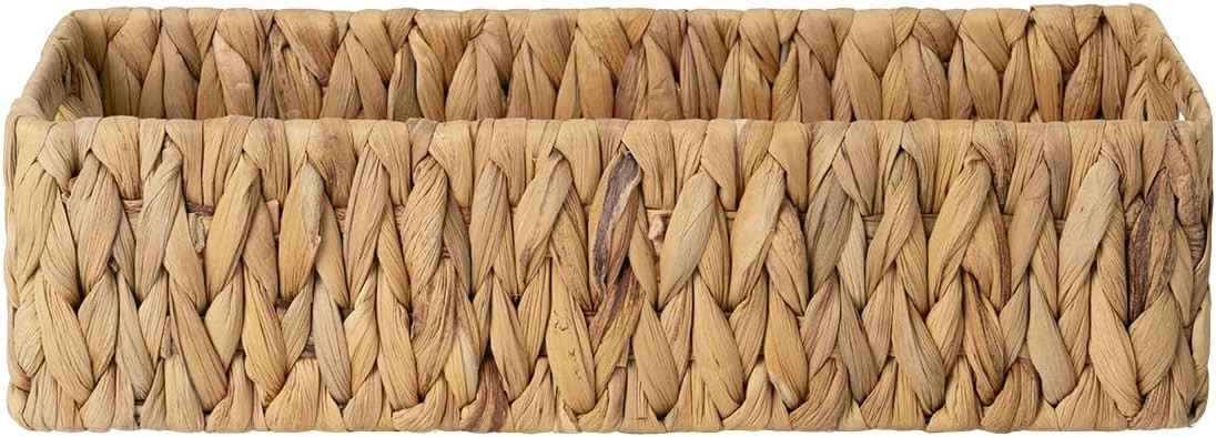 StorageWorks Water Hyacinth Basket for Toilet Paper, Wicker Baskets for Storage with Built-in Han... | Amazon (US)